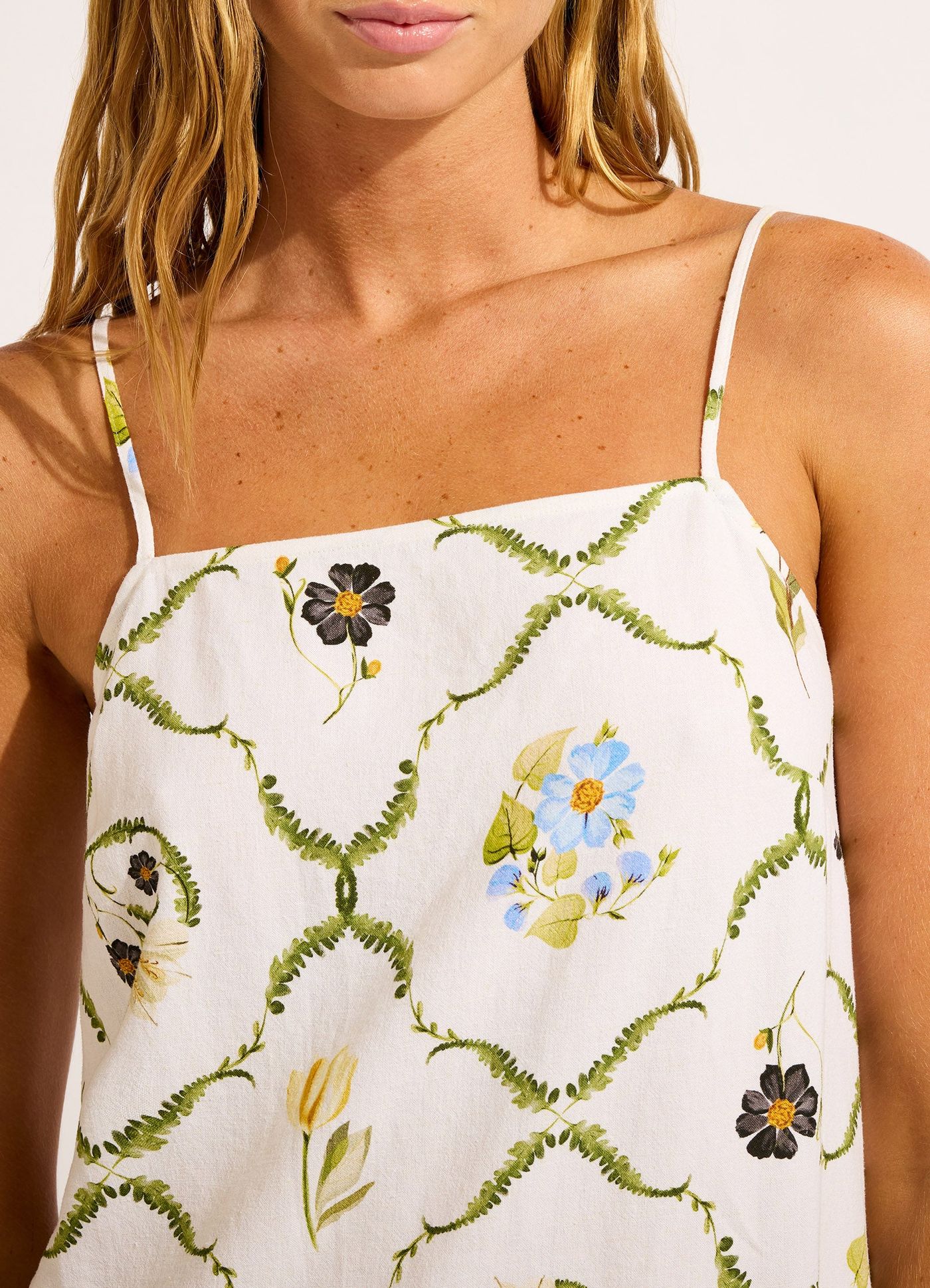 Modern Romance Bandeau Mini Dress - White view 4