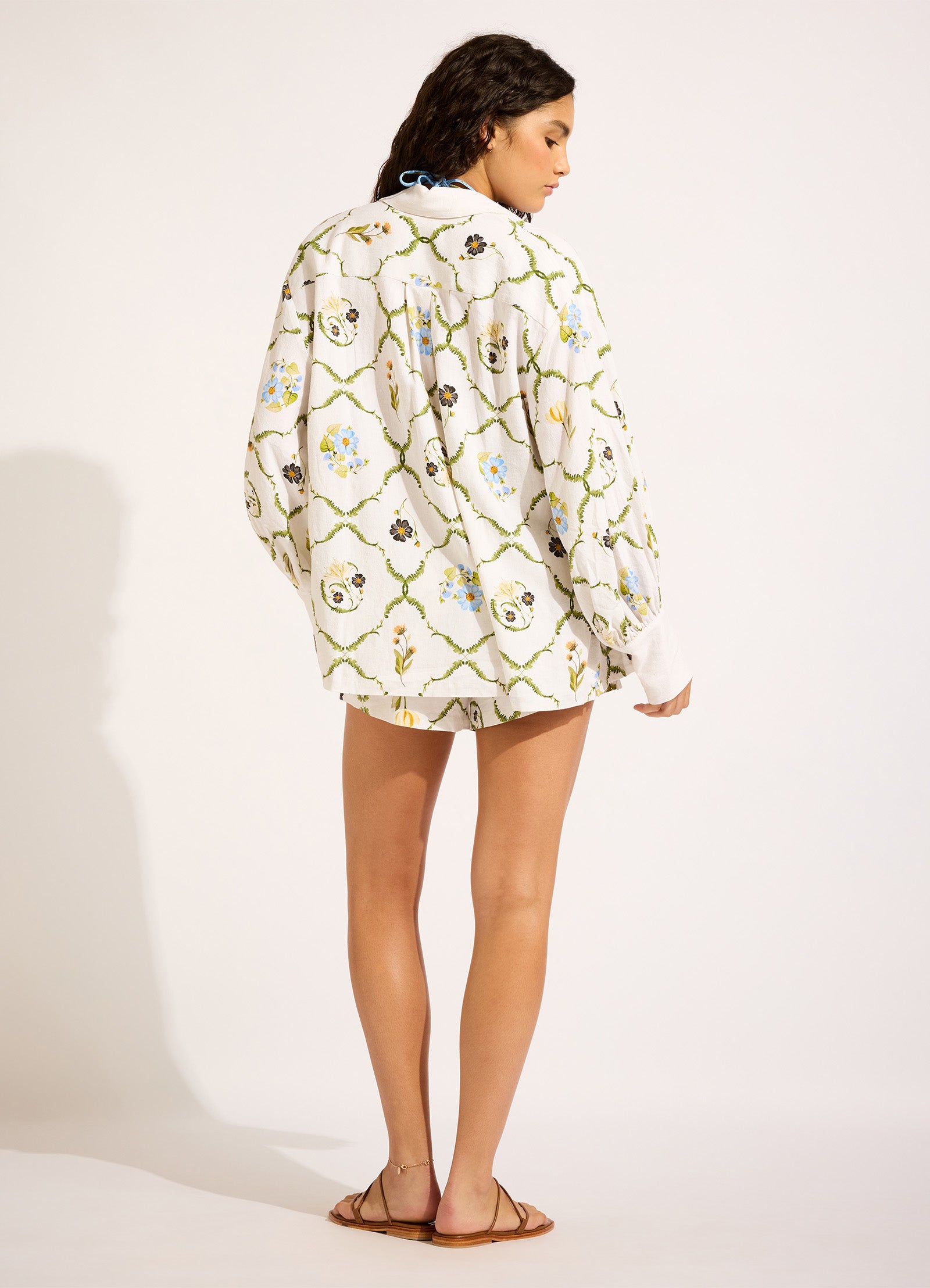Modern Romance Bishop Sleeve Shirt - White view 4
