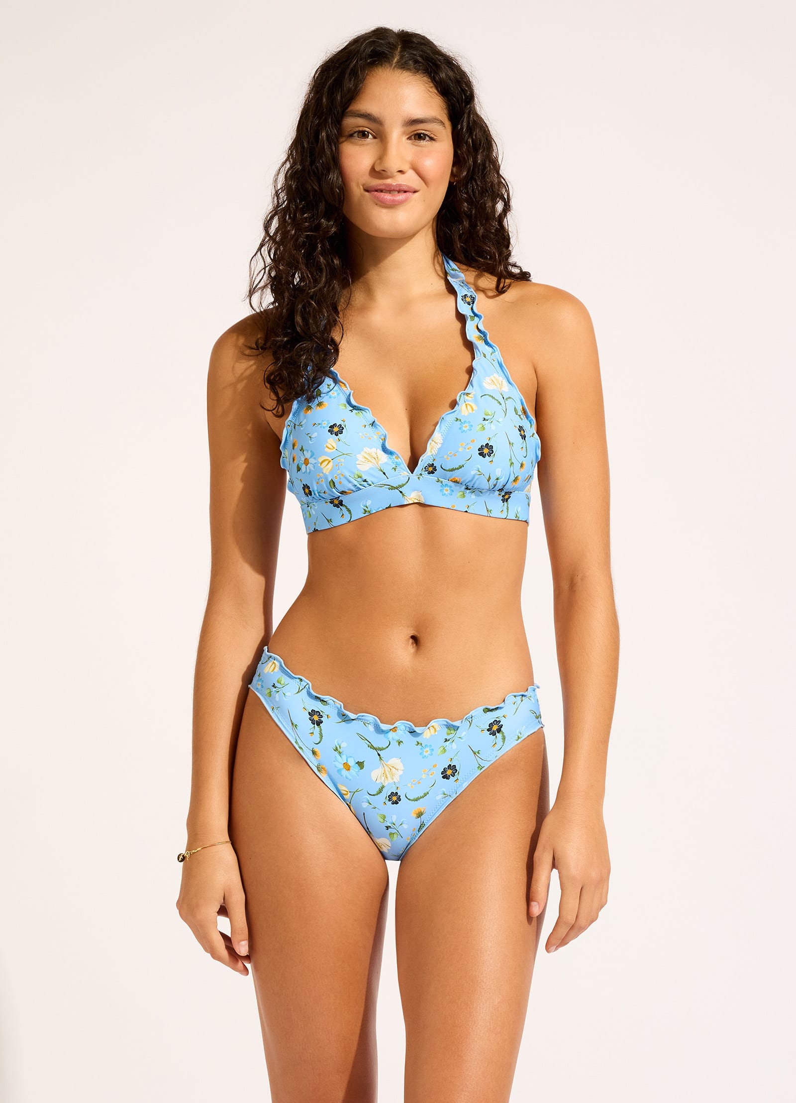Modern Romance Hipster Bikini Bottom - Powder Blue