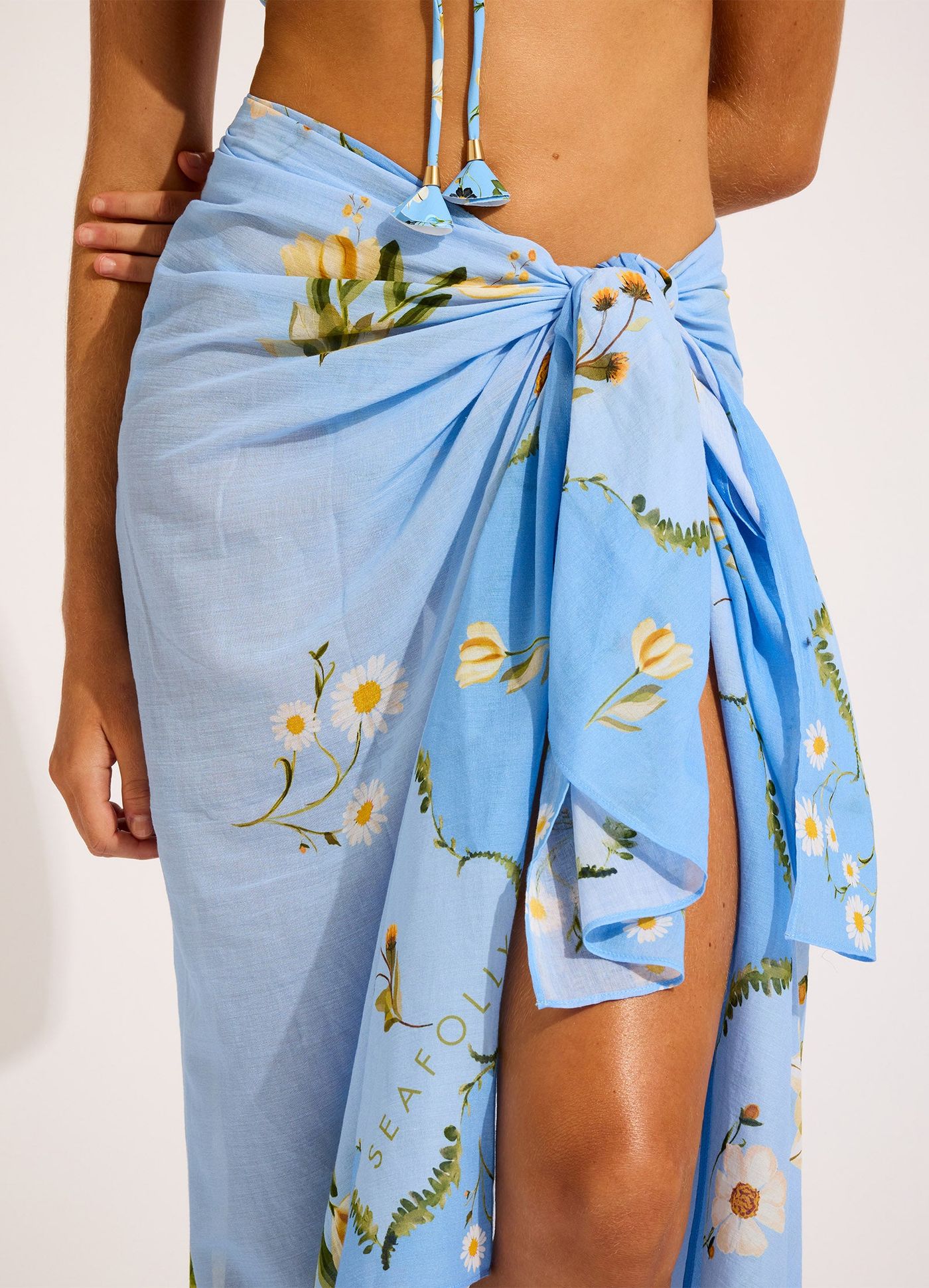 Modern Romance Sarong - Powder Blue view 4