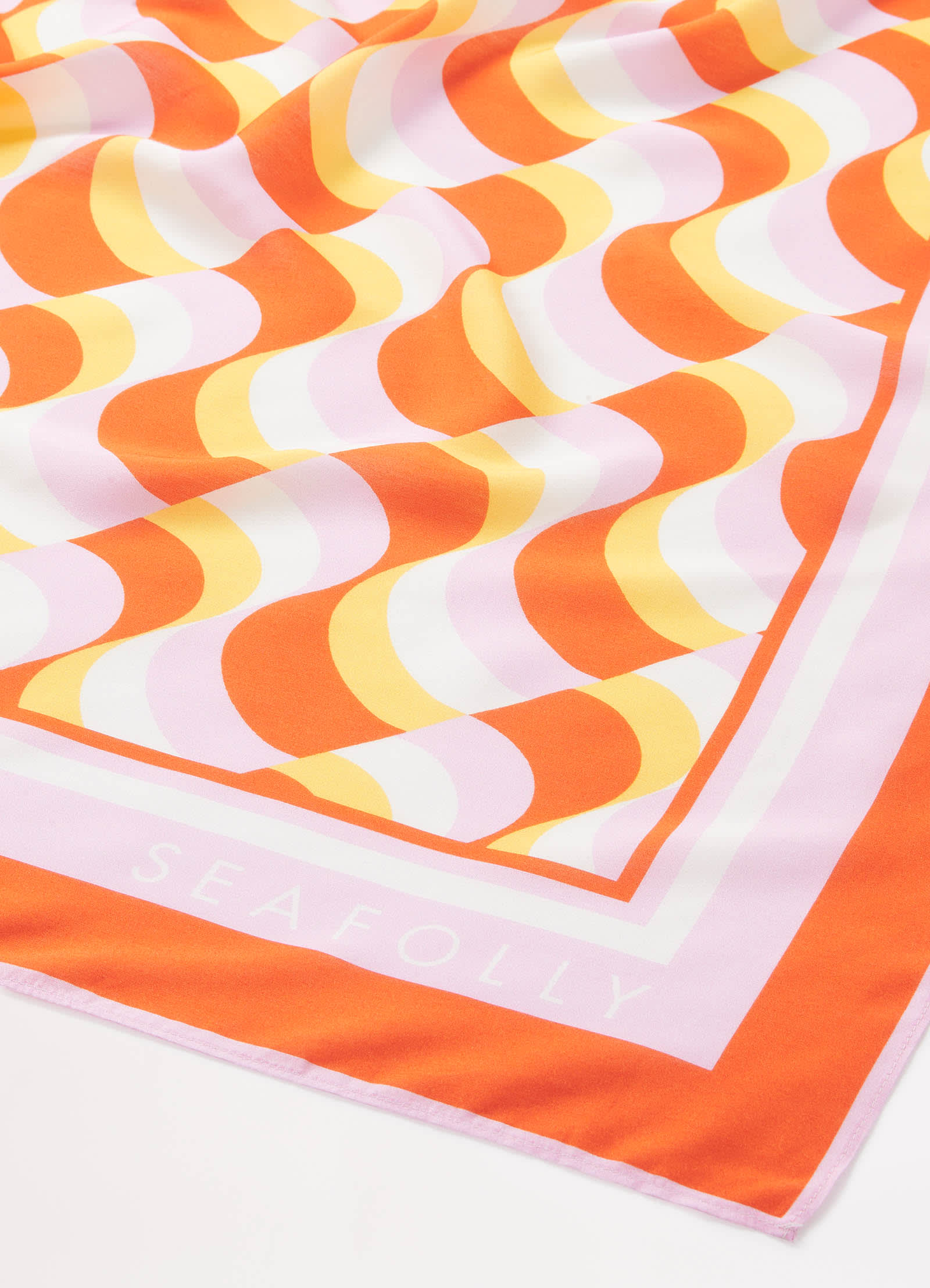 Modern Take Scarf - Mandarin - Mandarin view 4