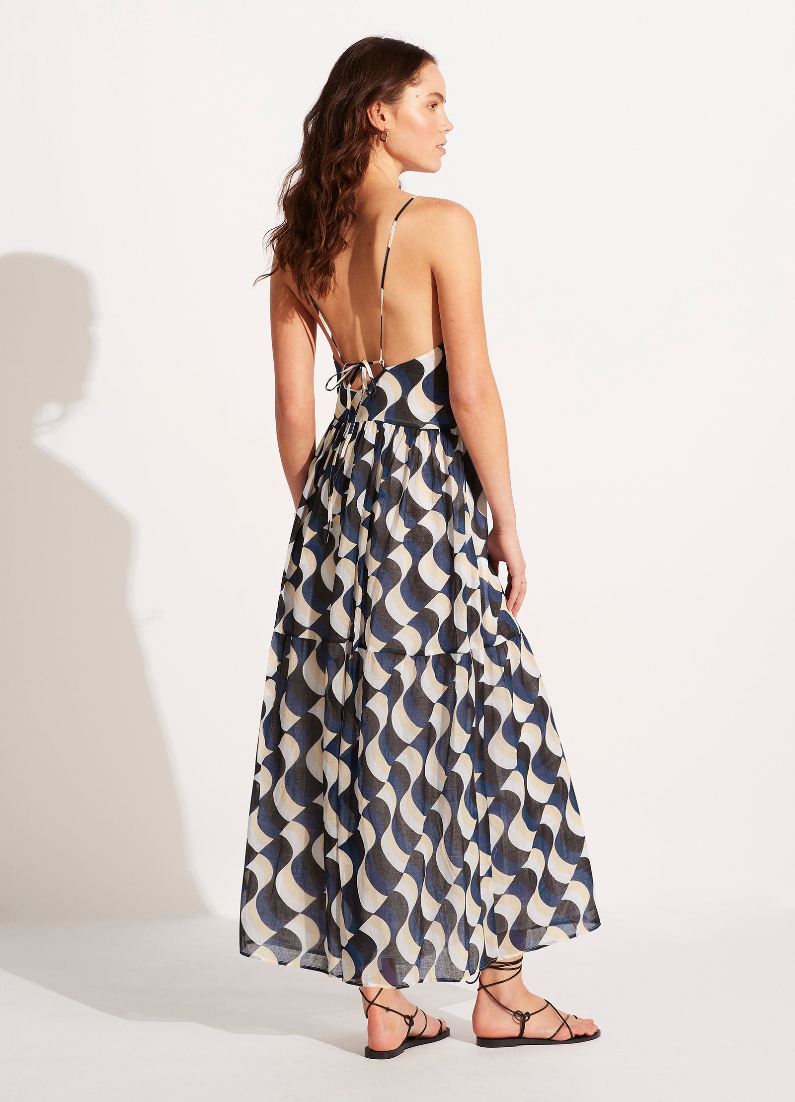 Modern Take Tier Maxi Dress - Black - Black view 3