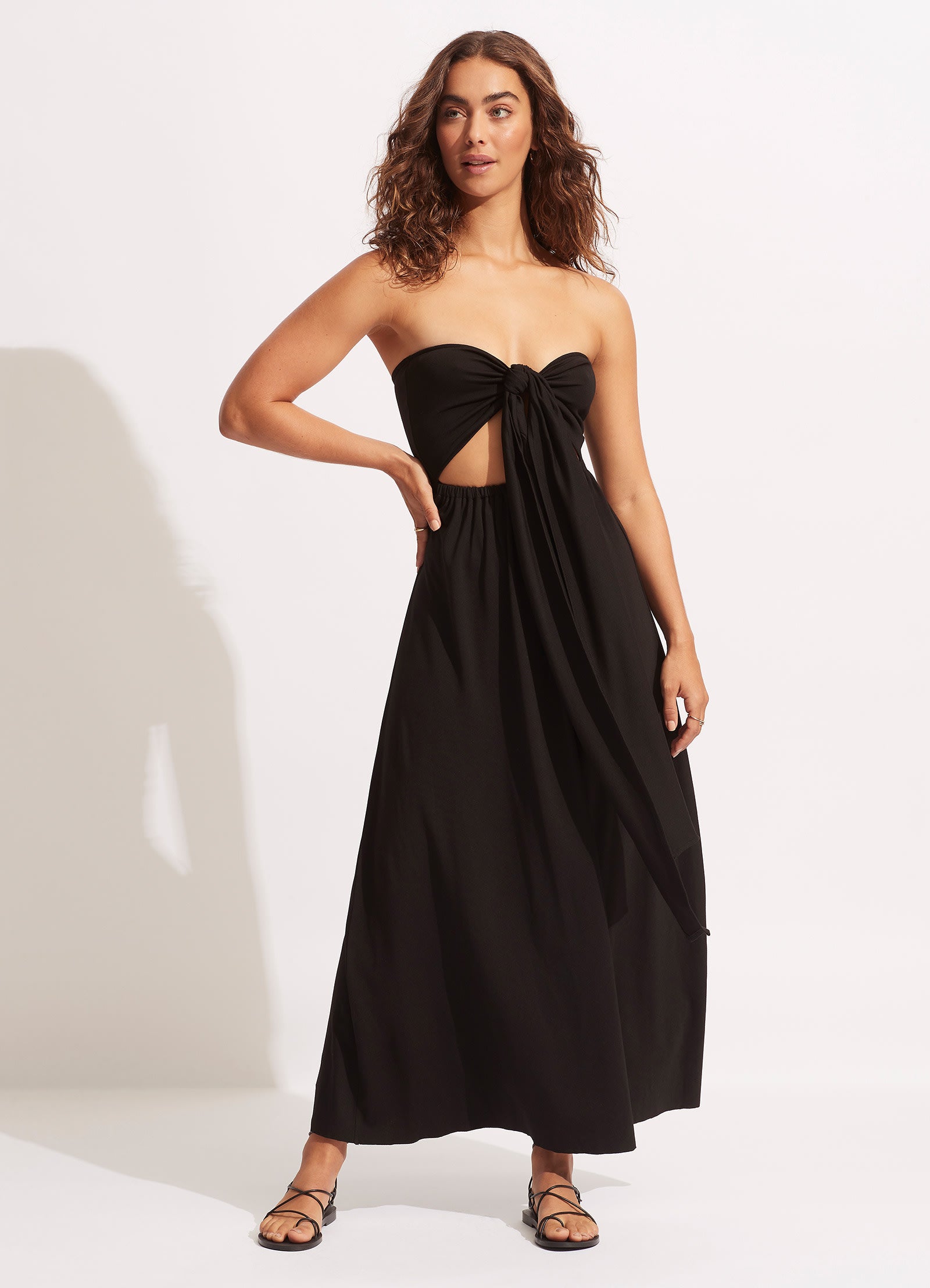 Multi Wear Maxi Dress - Black - Black