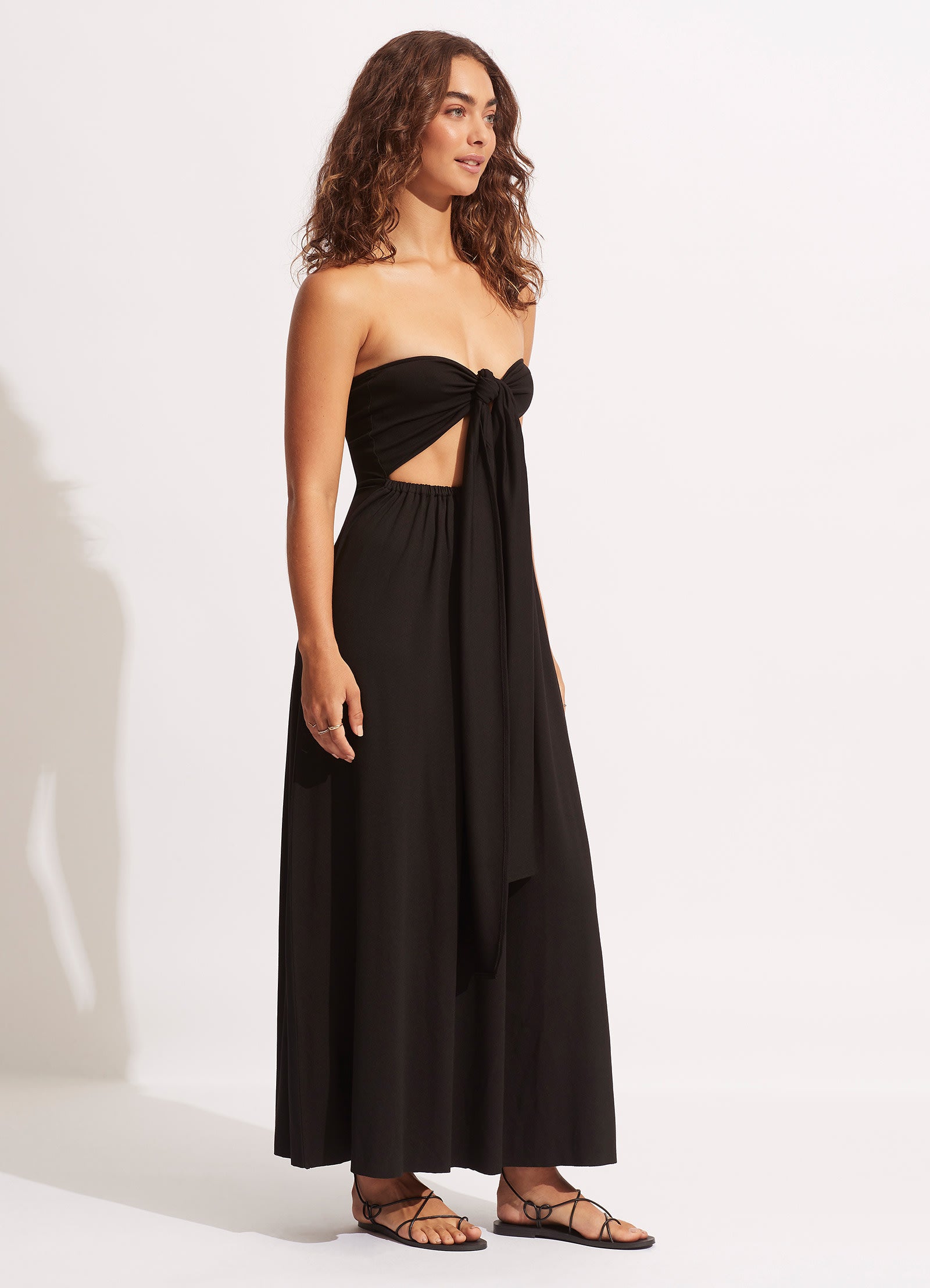 Multi Wear Maxi Dress - Black - Black view 2