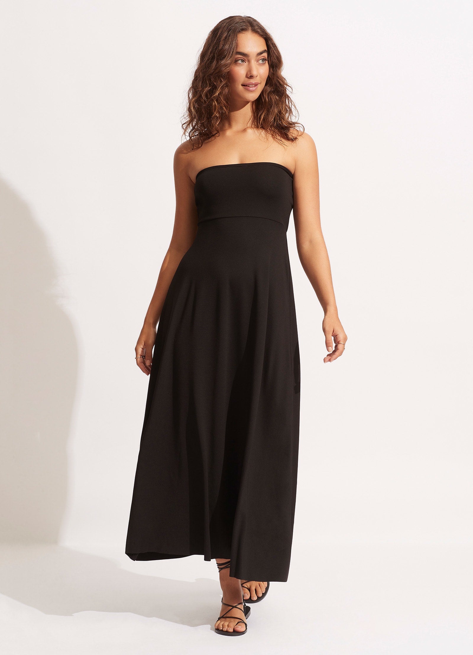 Multi Wear Maxi Dress - Black - Black view 5
