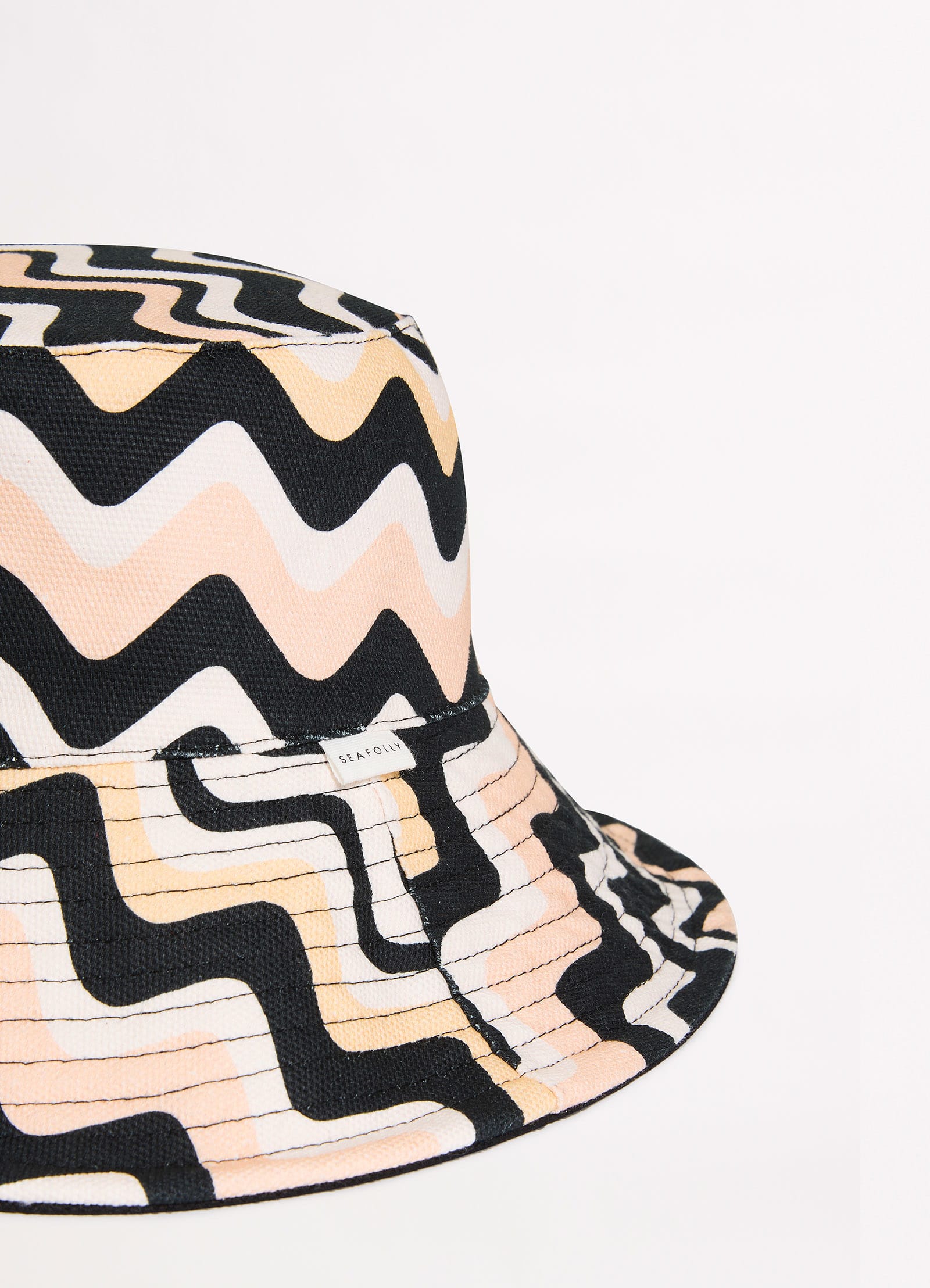 Neue Wave Reversible Buckethat - Black - Black view 4