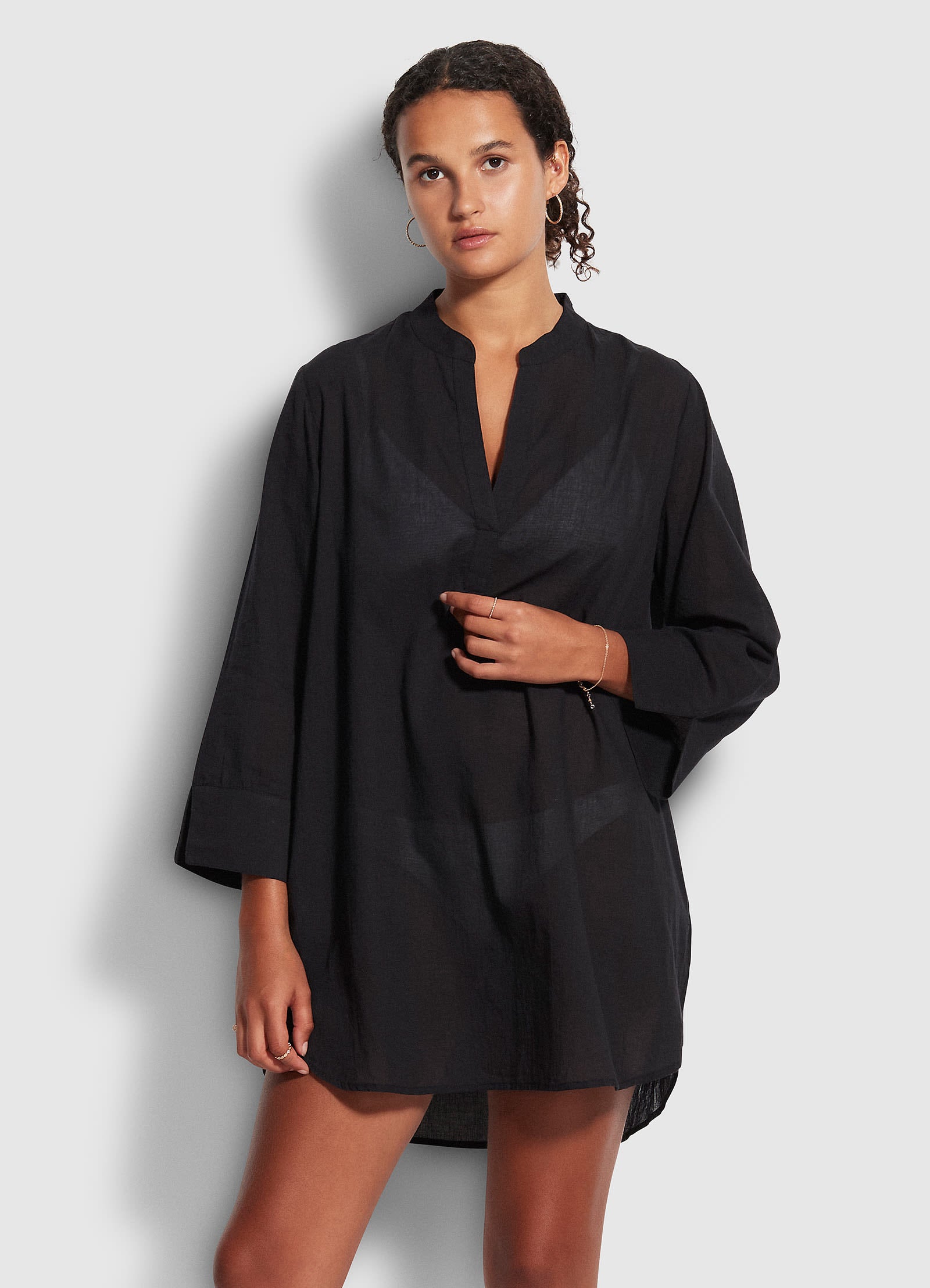 Newport Cover Up - Black - Black