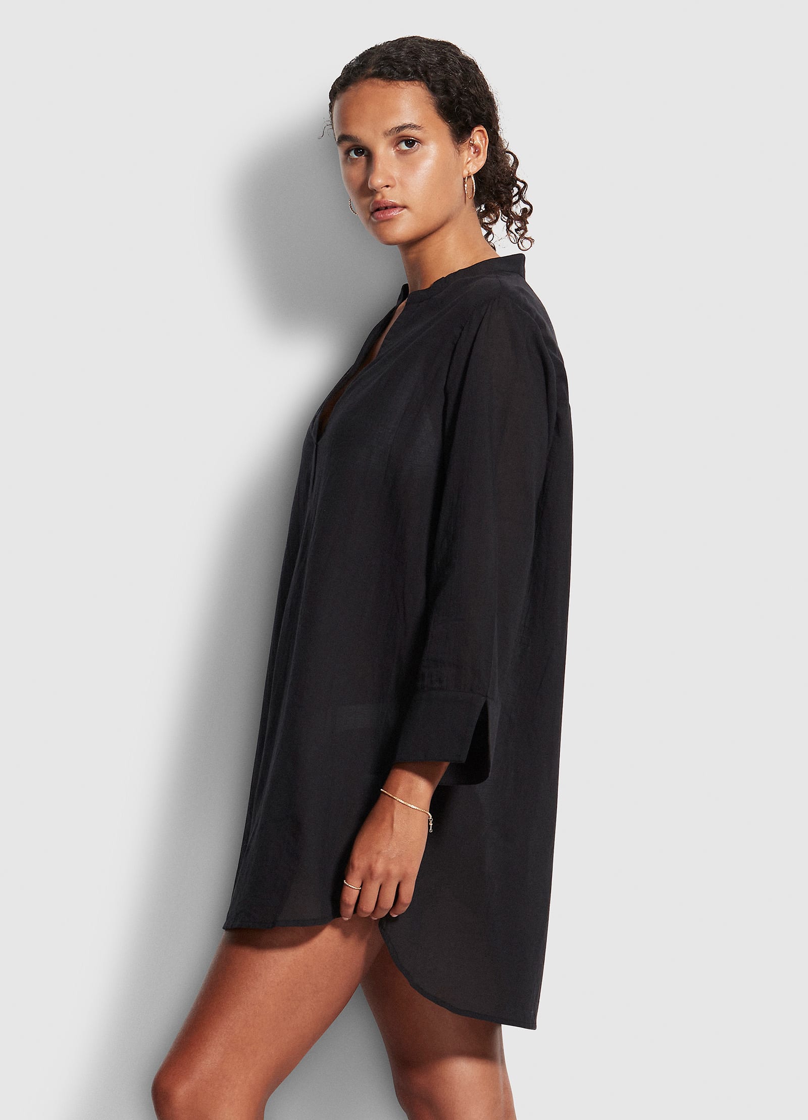Newport Cover Up - Black - Black view 2