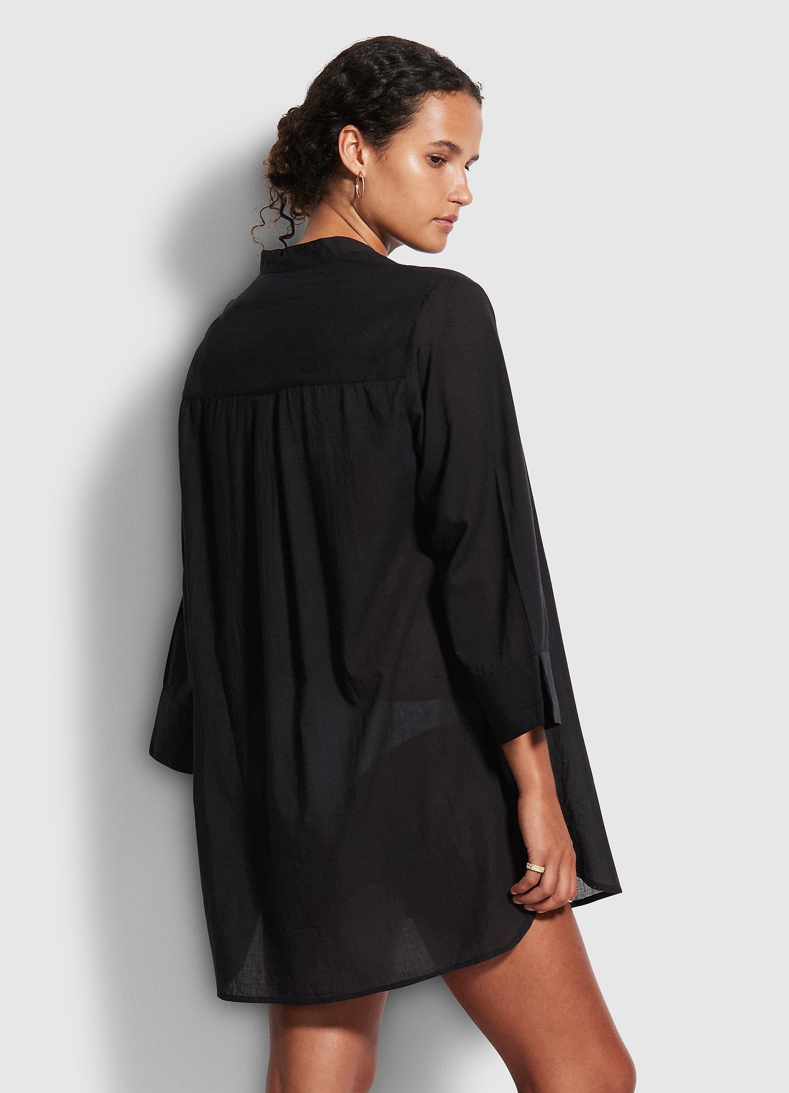 Newport Cover Up - Black - Black view 3