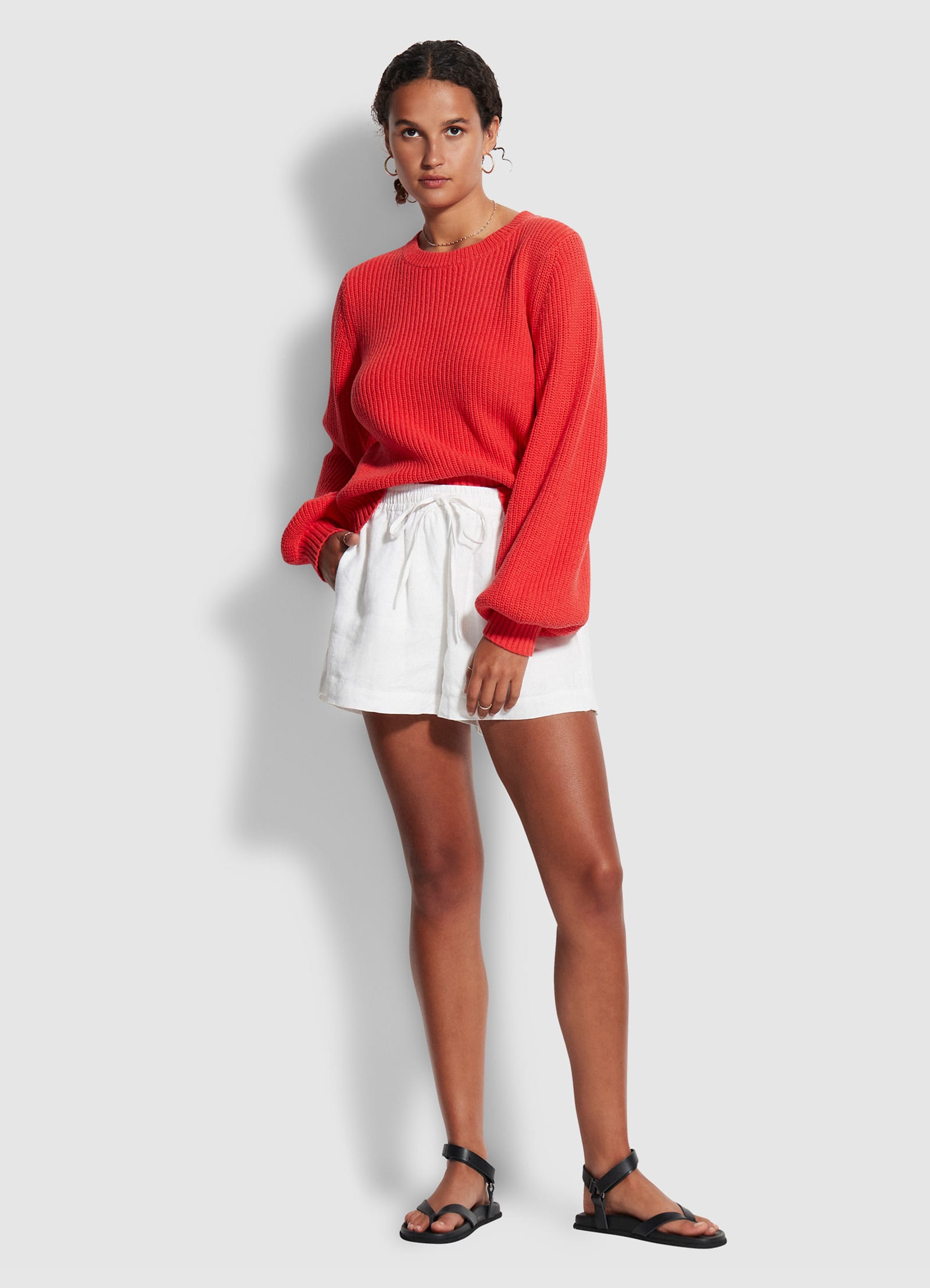 North Coast Chunky Knit - Red - Red