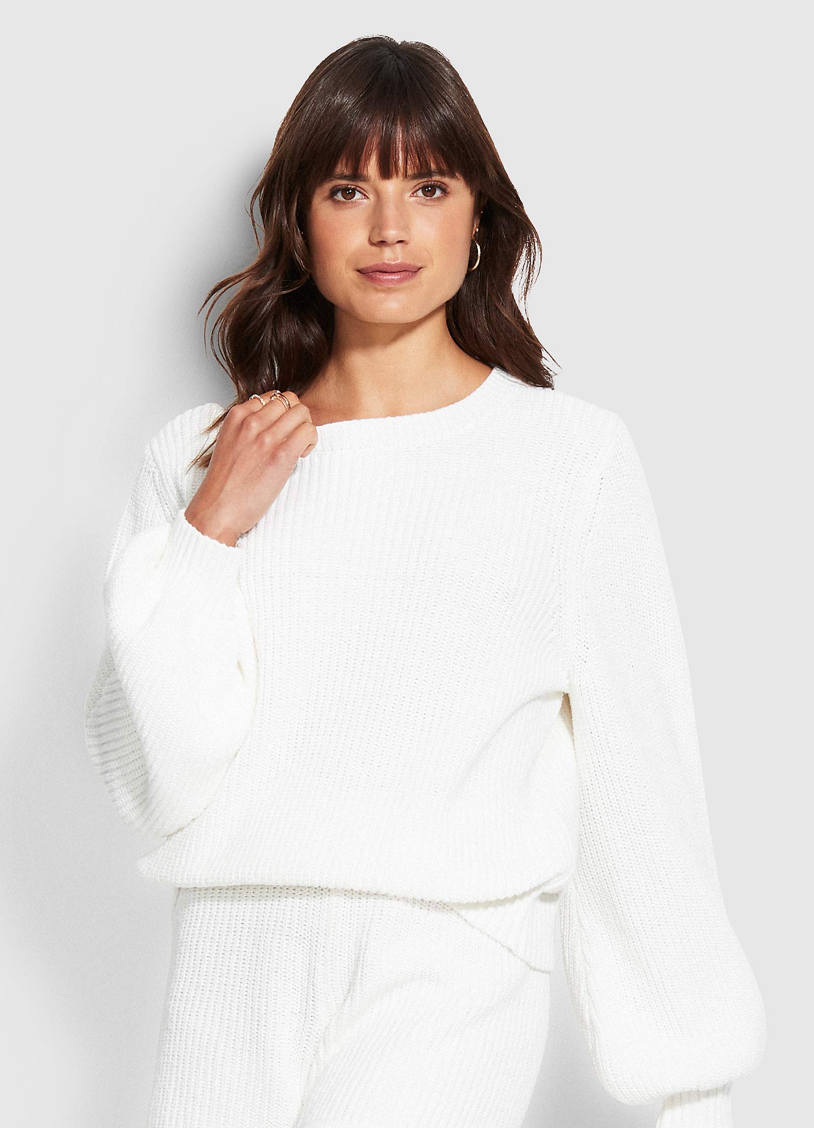 North Coast Chunky Knit - White - White