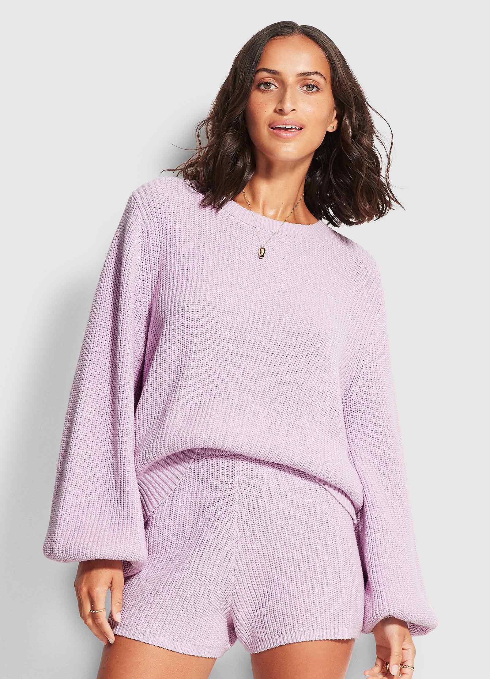 North Coast Knit Short - Lilac - Lilac