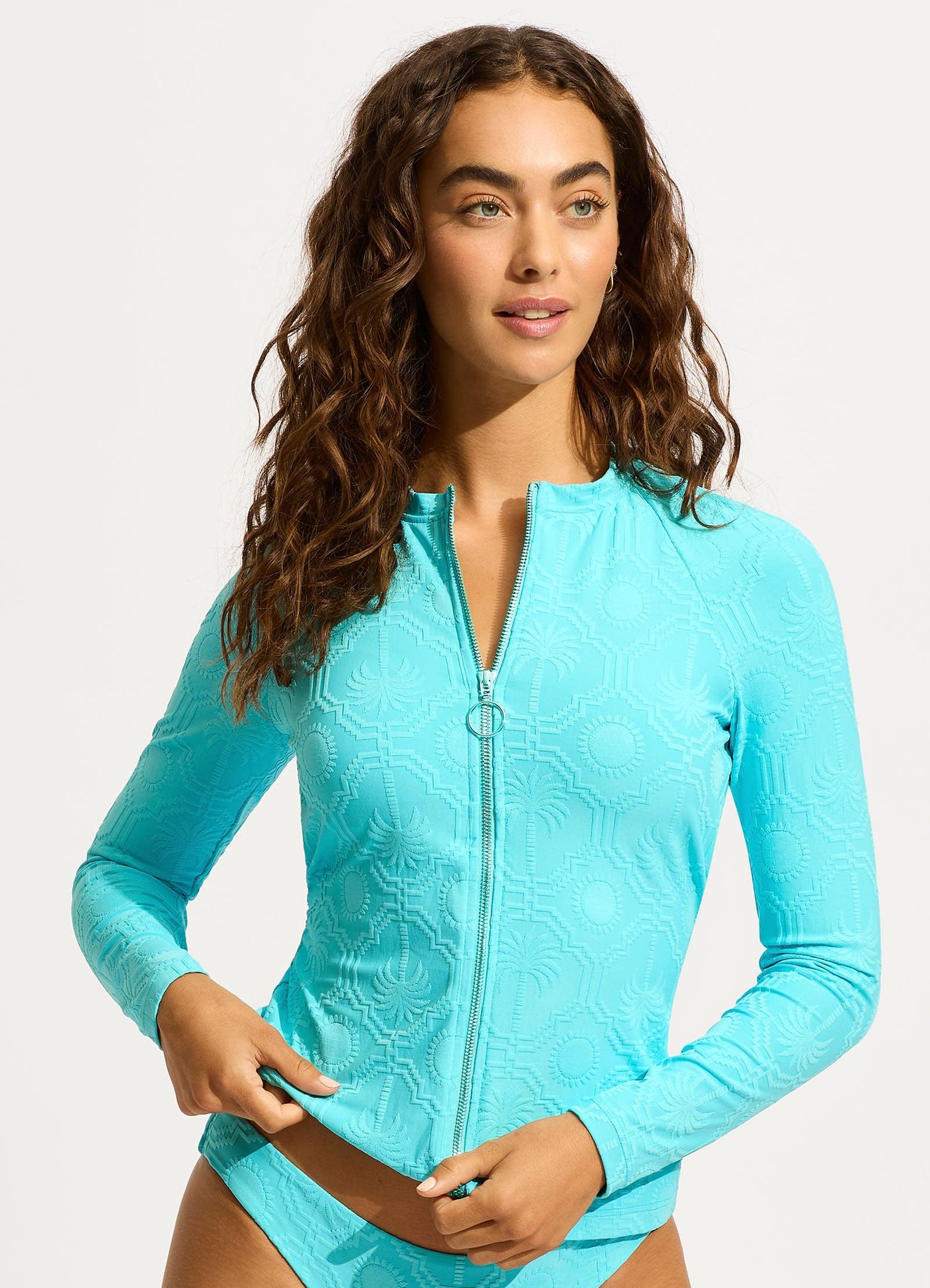 Oasis Long Sleeve Rashvest - Atoll - Atoll view 3