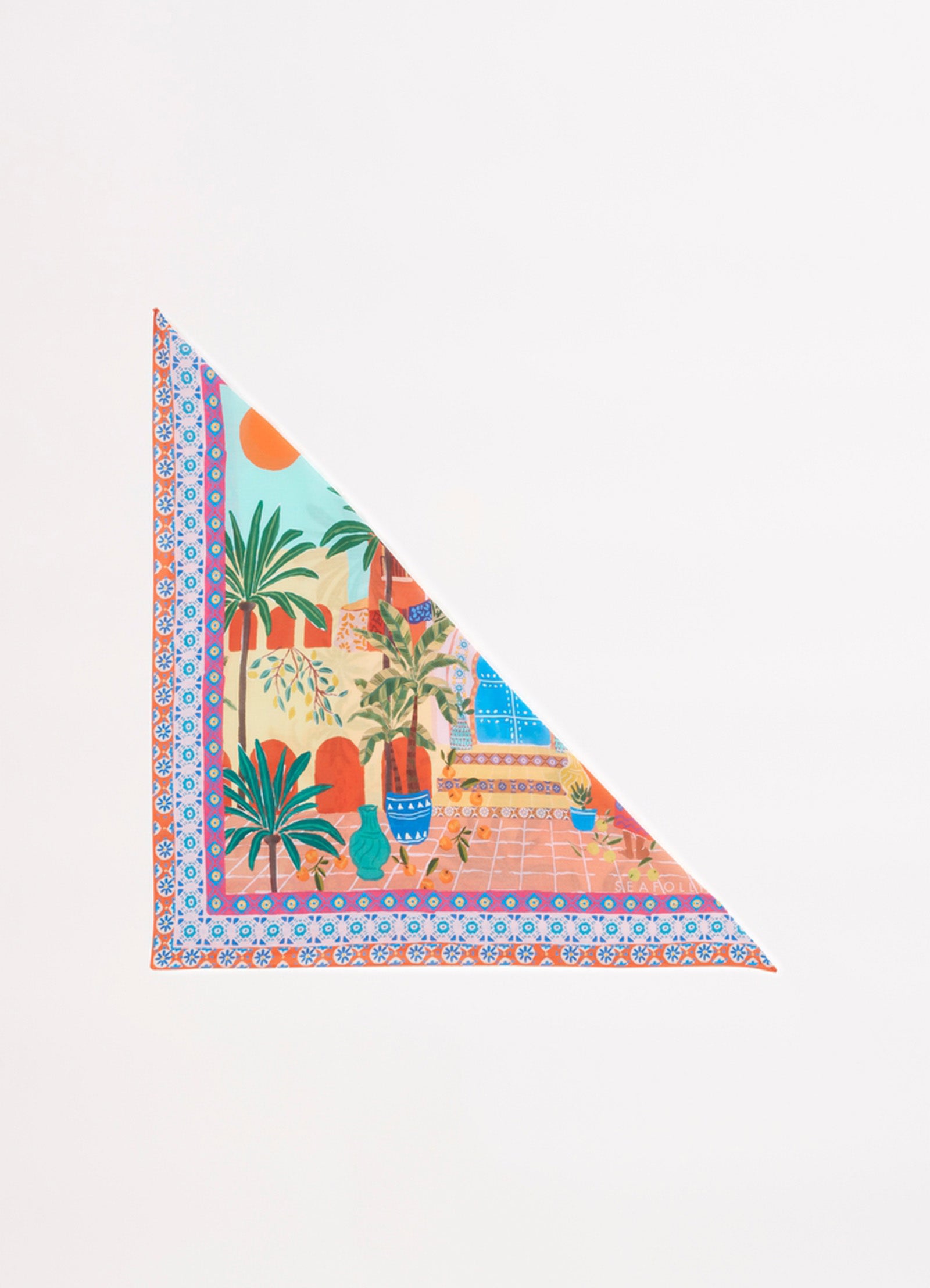 On Vacation Scarf - Azure - Azure view 3