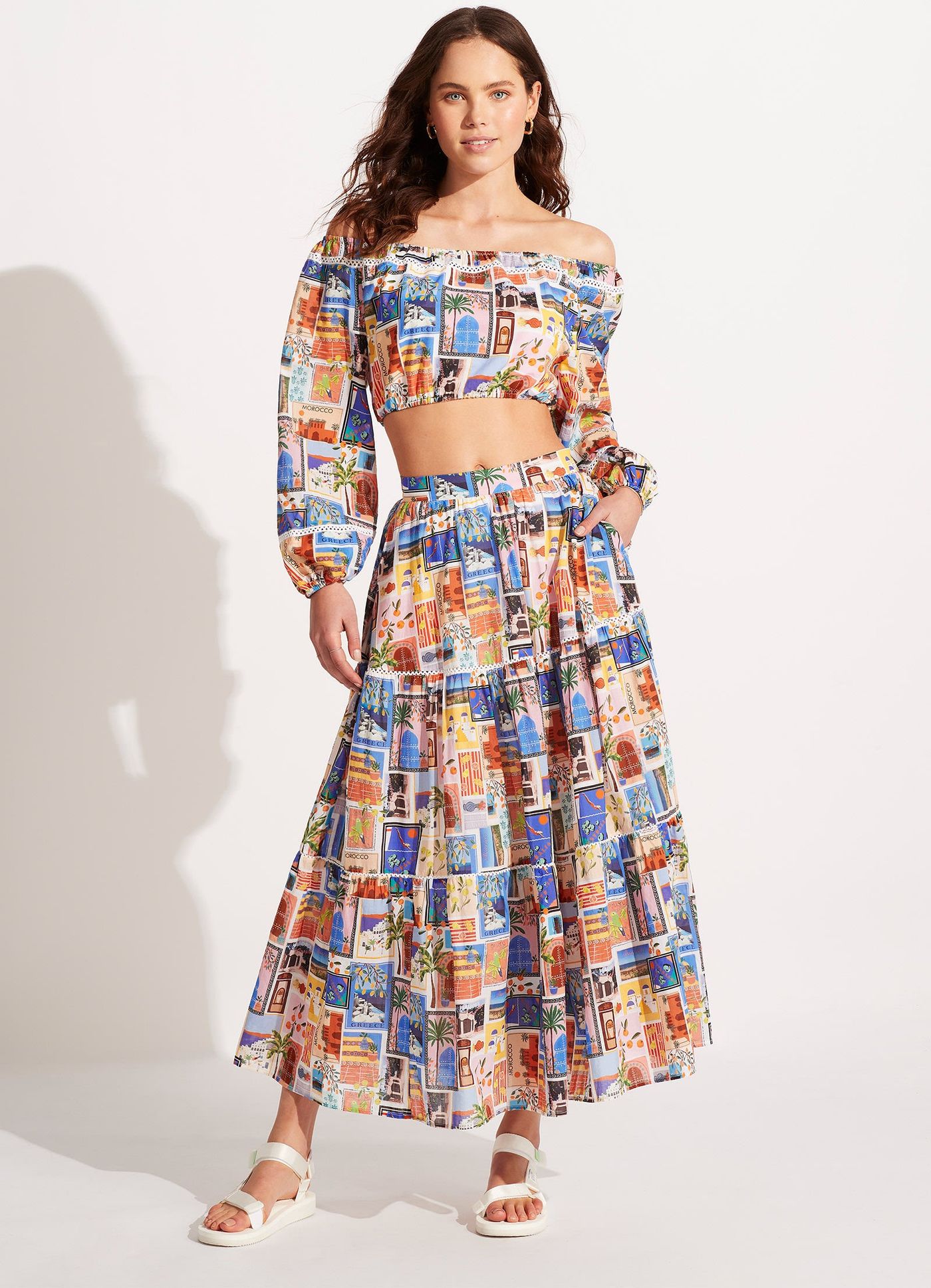 On Vacation Skirt - Azure - Azure