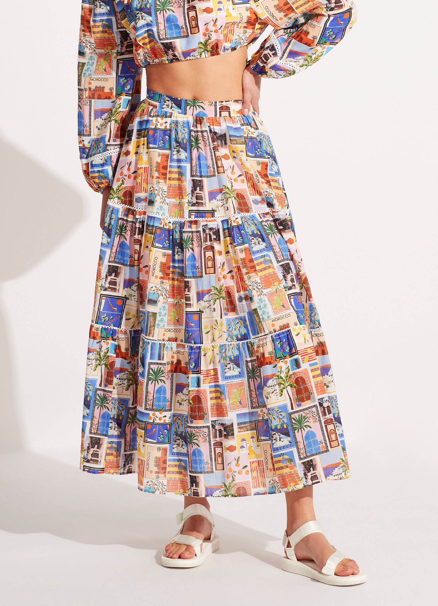 On Vacation Skirt - Azure - Azure view 2