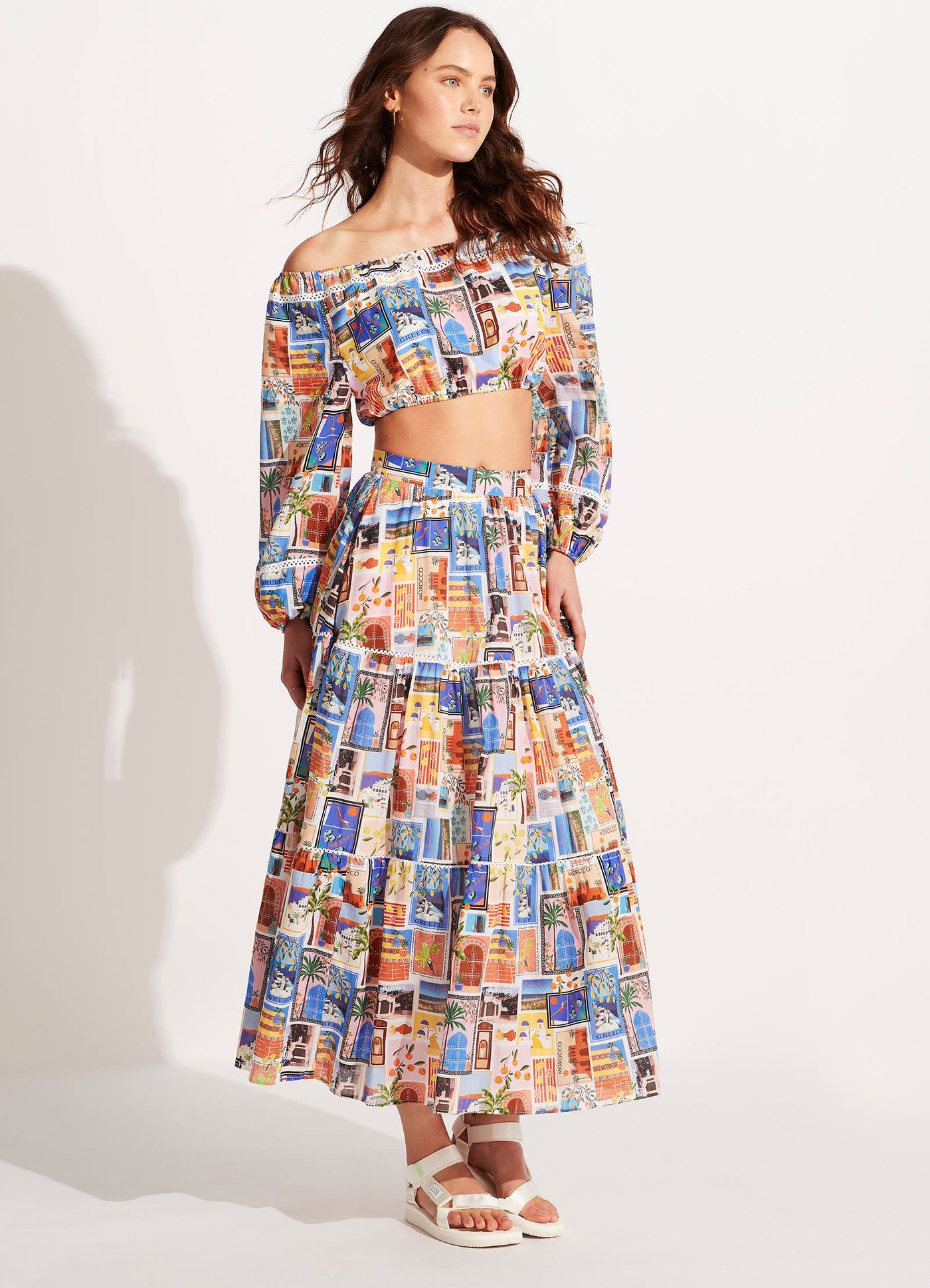 On Vacation Skirt - Azure - Azure view 3