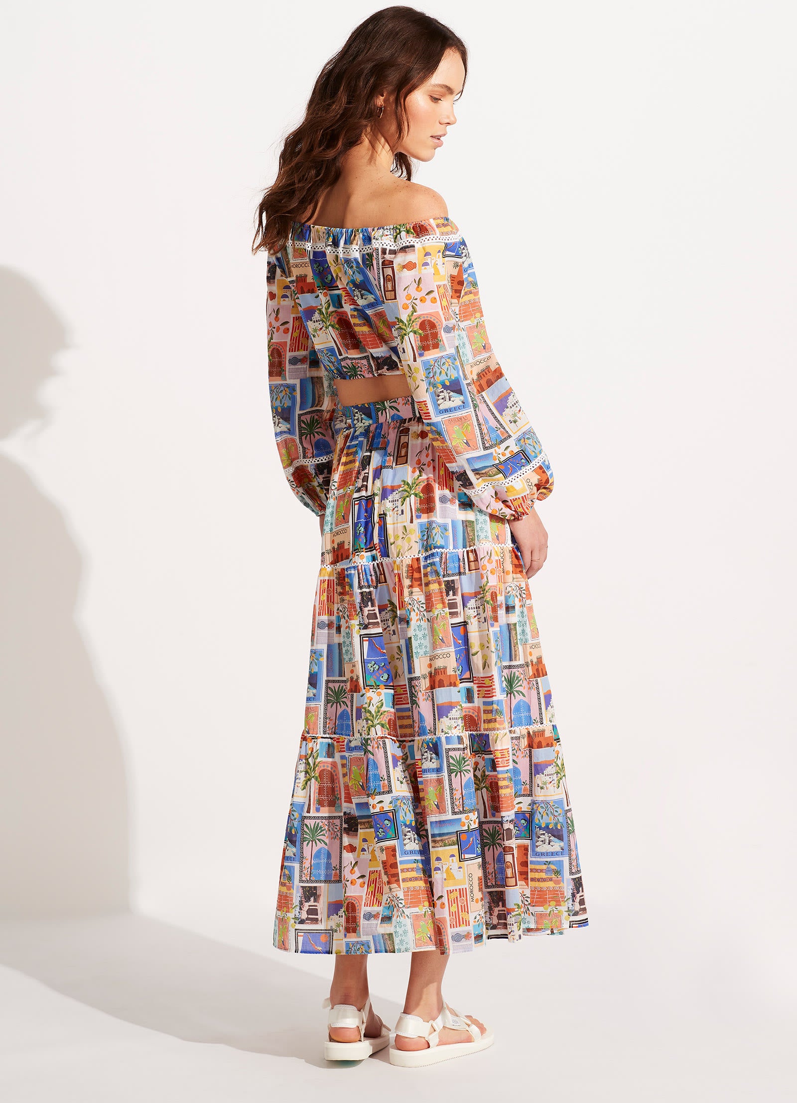 On Vacation Skirt - Azure - Azure view 4