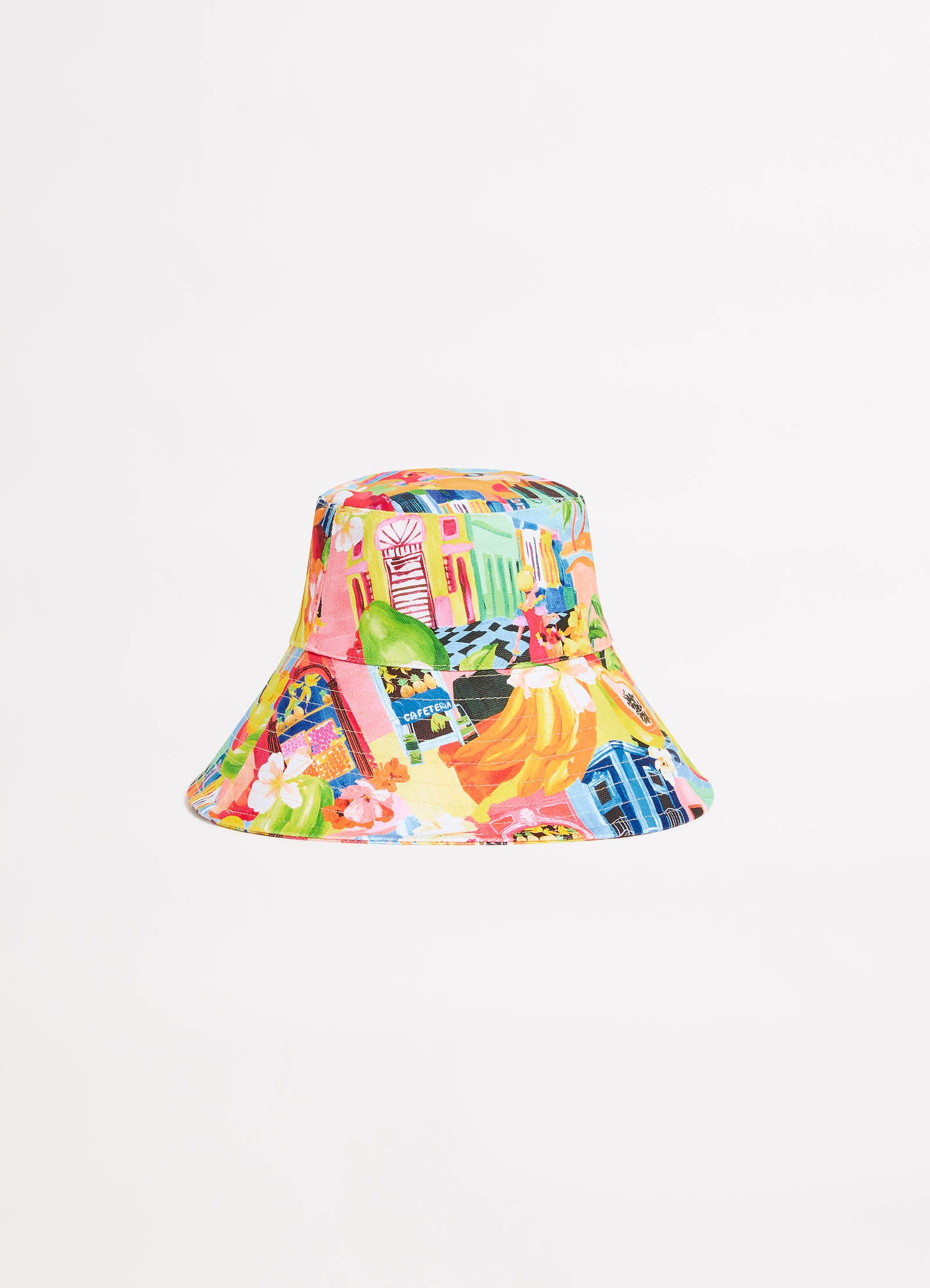 Oversized Bucket Hat - Turquoise - Turquoise view 2