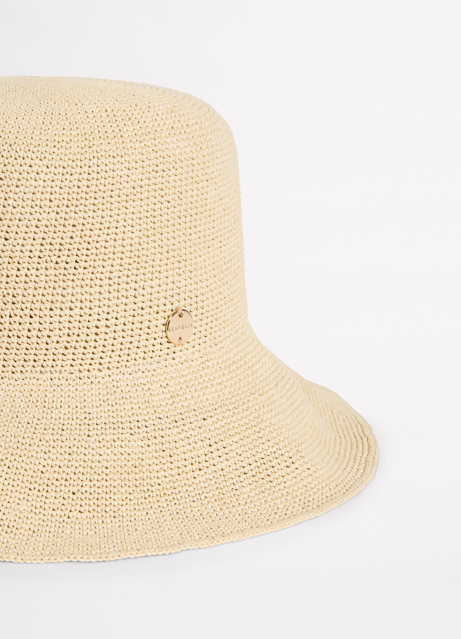 Packable Raffia Bucket Hat - Natural - Natural view 3