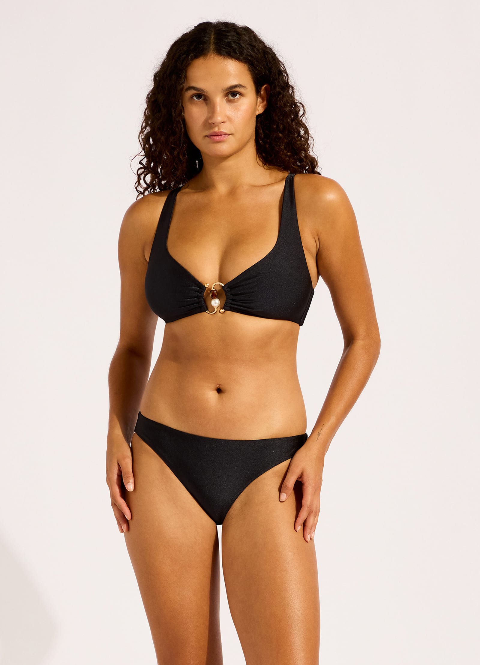 Palermo Hipster Bikini Bottom - Black