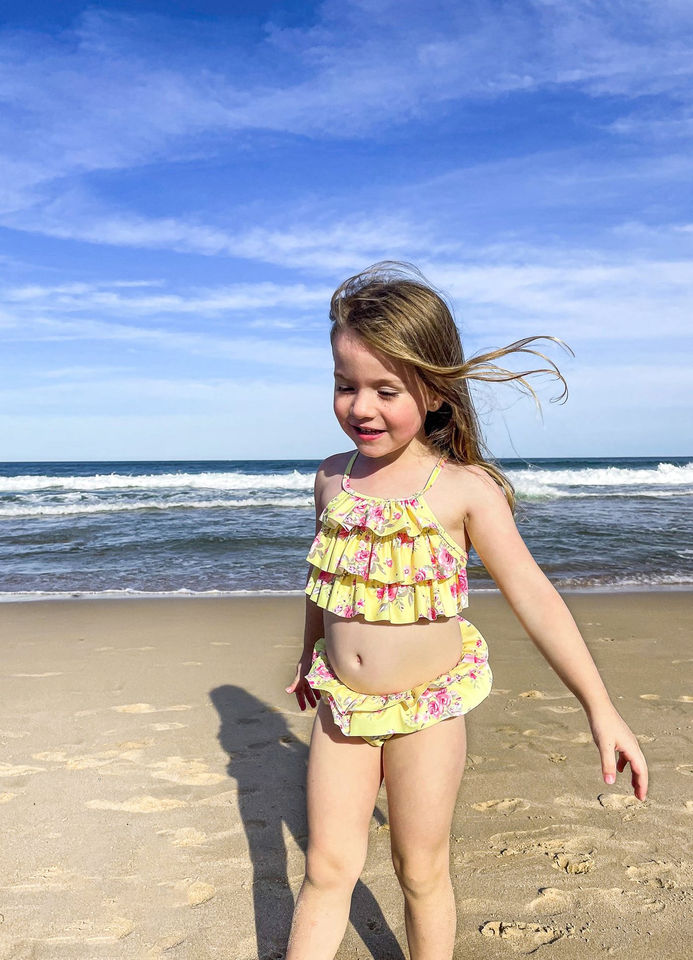 Paradise Garden Girls Multi Ruffle Bikini - Floral - Floral