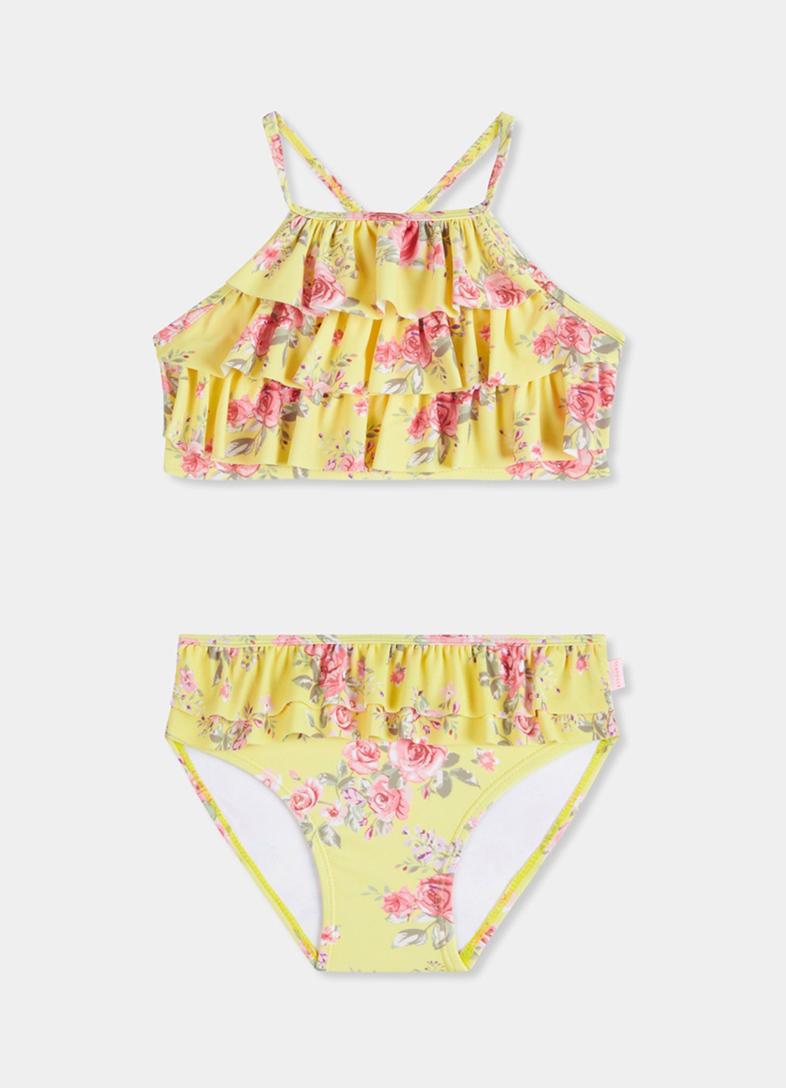Paradise Garden Girls Multi Ruffle Bikini - Floral - Floral view 2