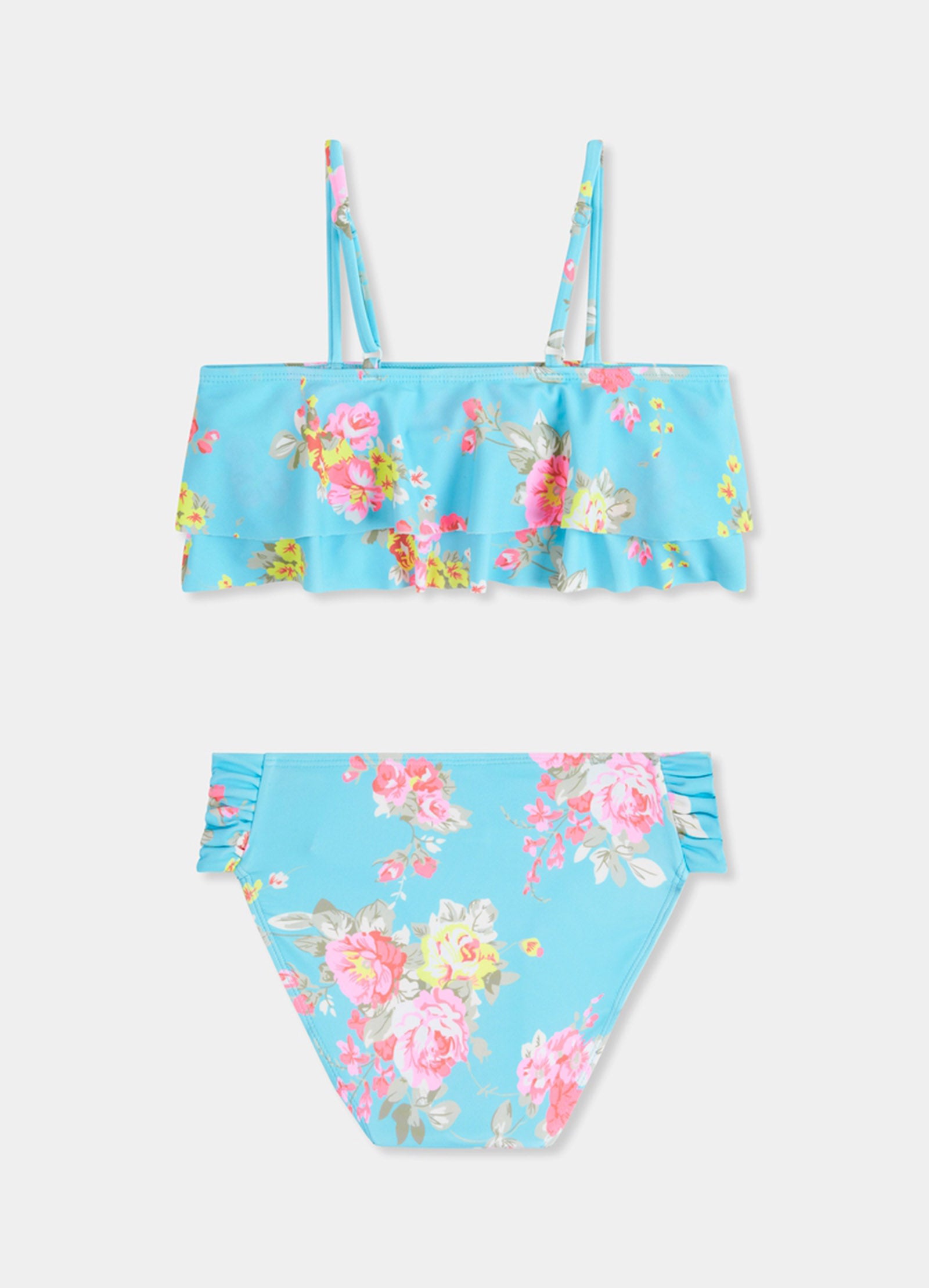 Paradise Garden Girls Ruffle Bandeau Bikini - Paradise - Paradise view 2