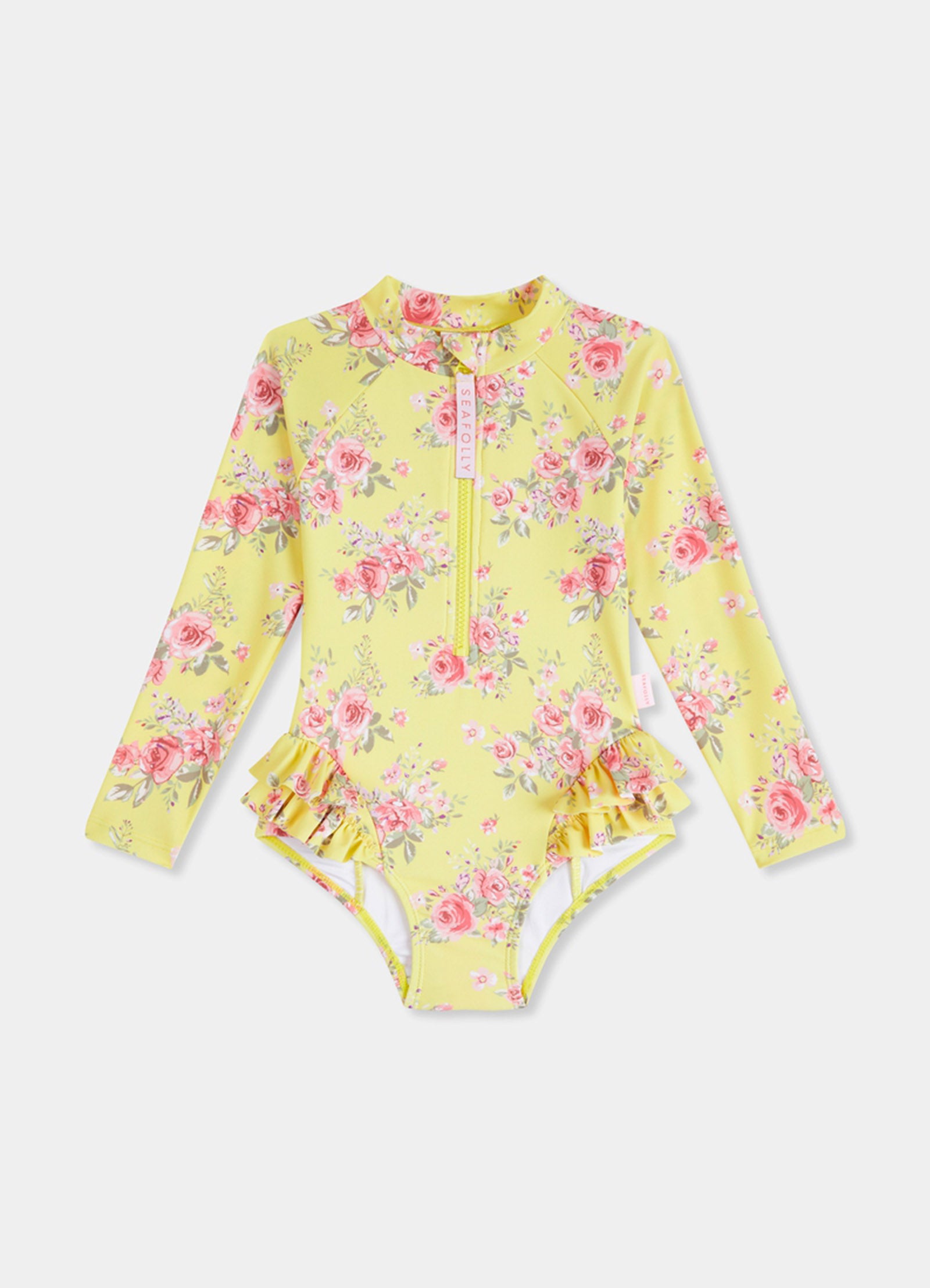 Paradise Garden Girls Ruffle Hip Paddlesuit - Floral - Floral view 4