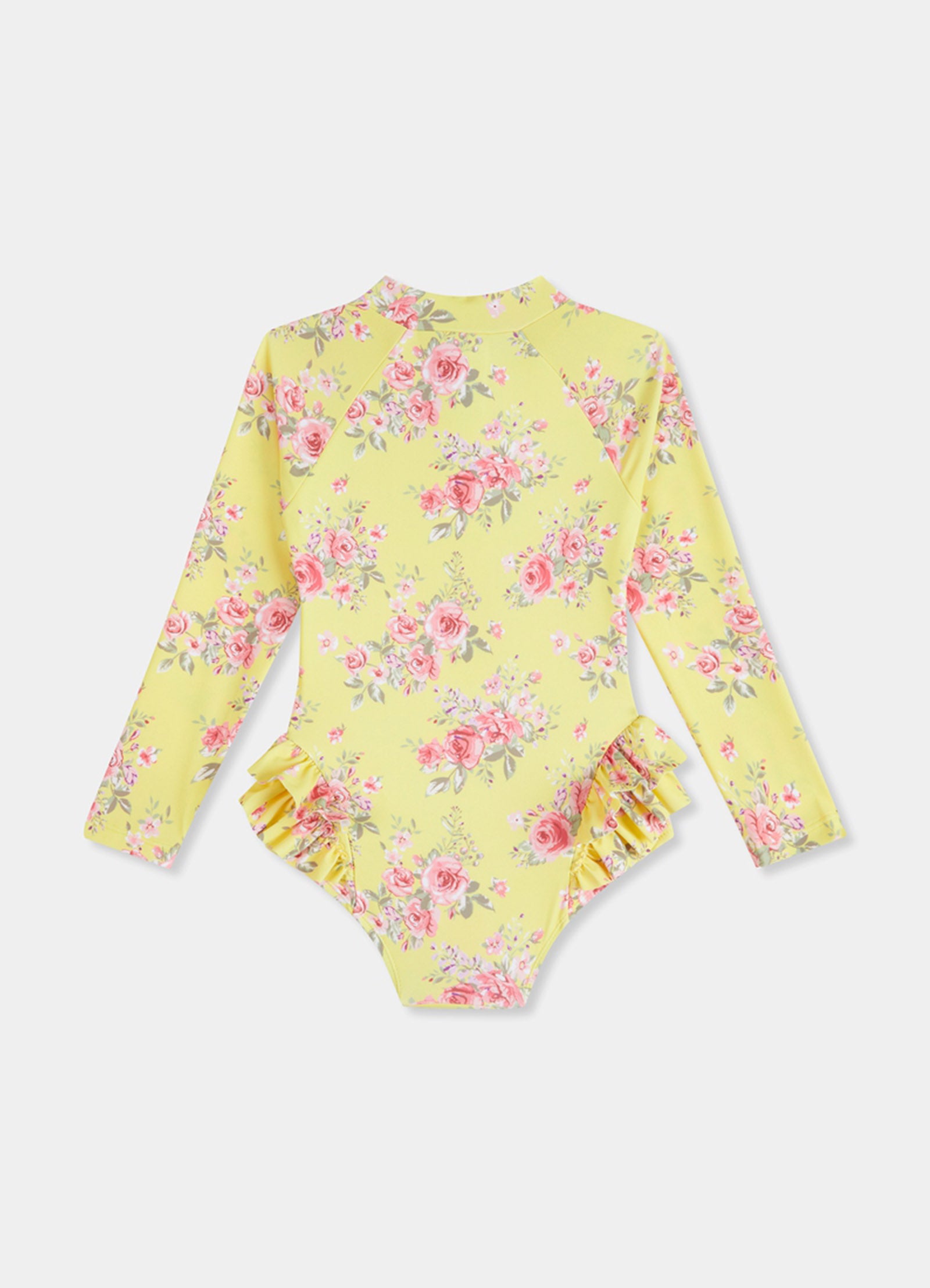 Paradise Garden Girls Ruffle Hip Paddlesuit - Floral - Floral view 5