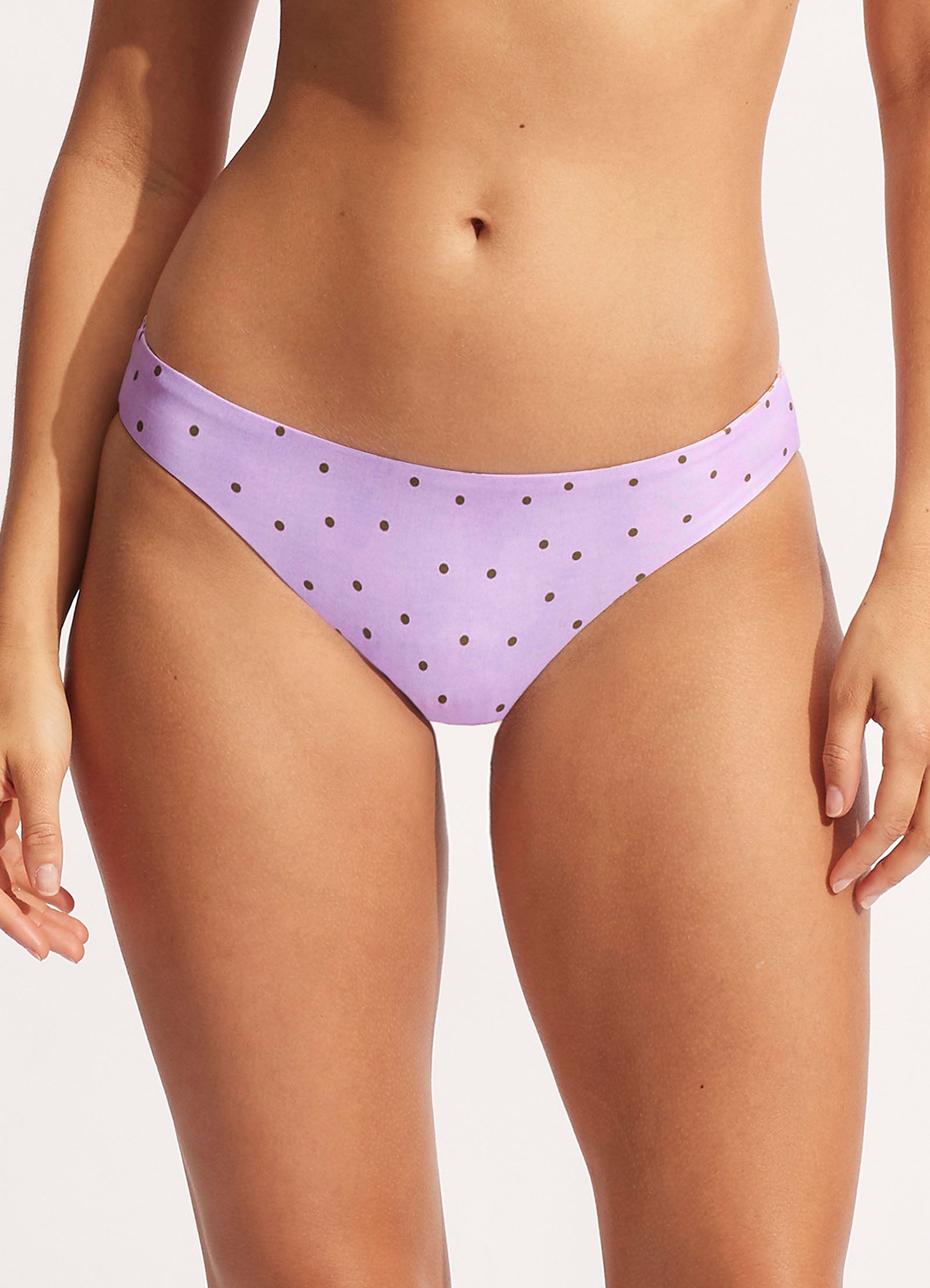 Paradise Garden Reversible Hipster Bikini Bottom - Lilac - Lilac