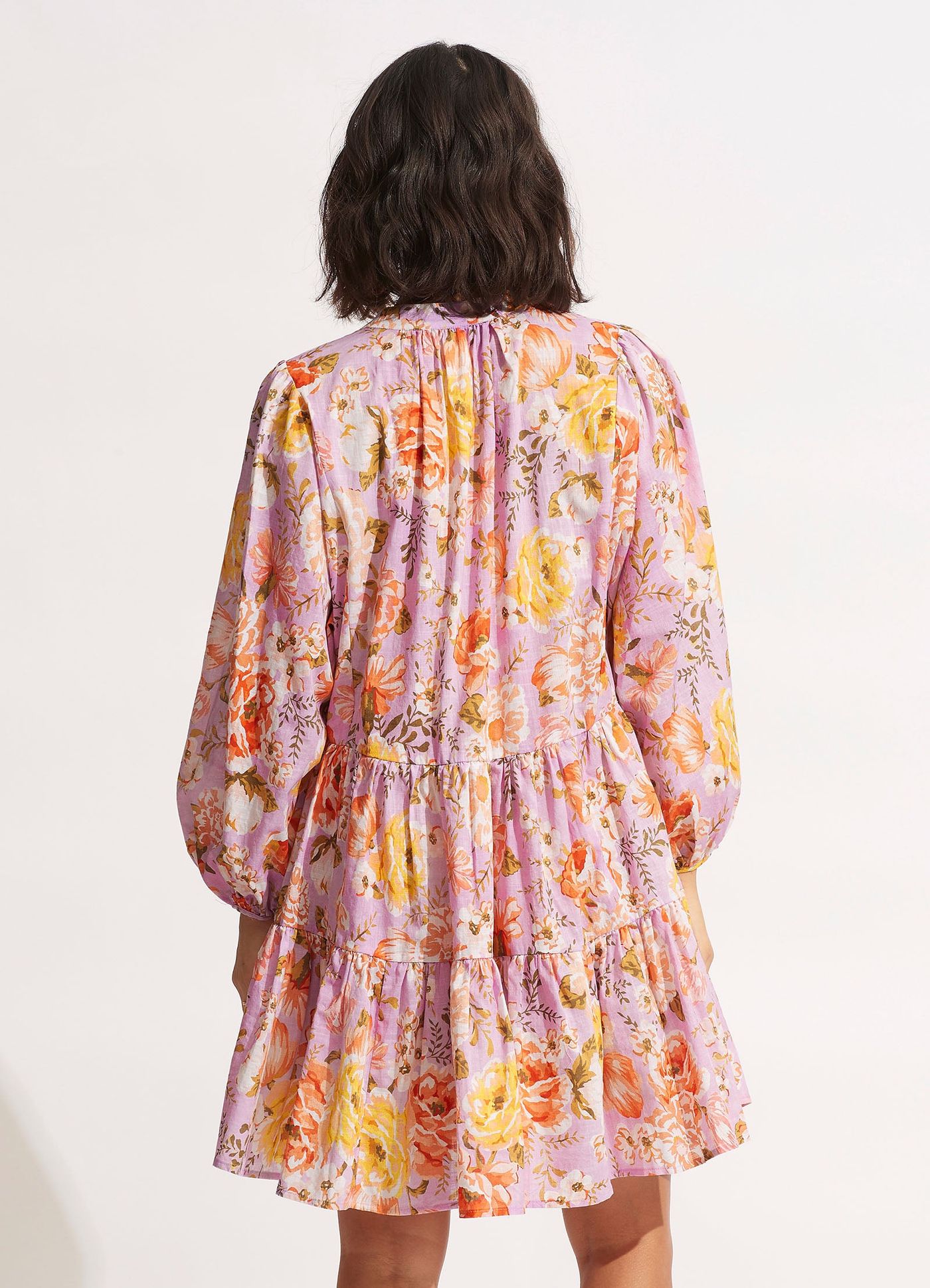 Paradise Garden Tiered Dress  - Lilac - Lilac view 5