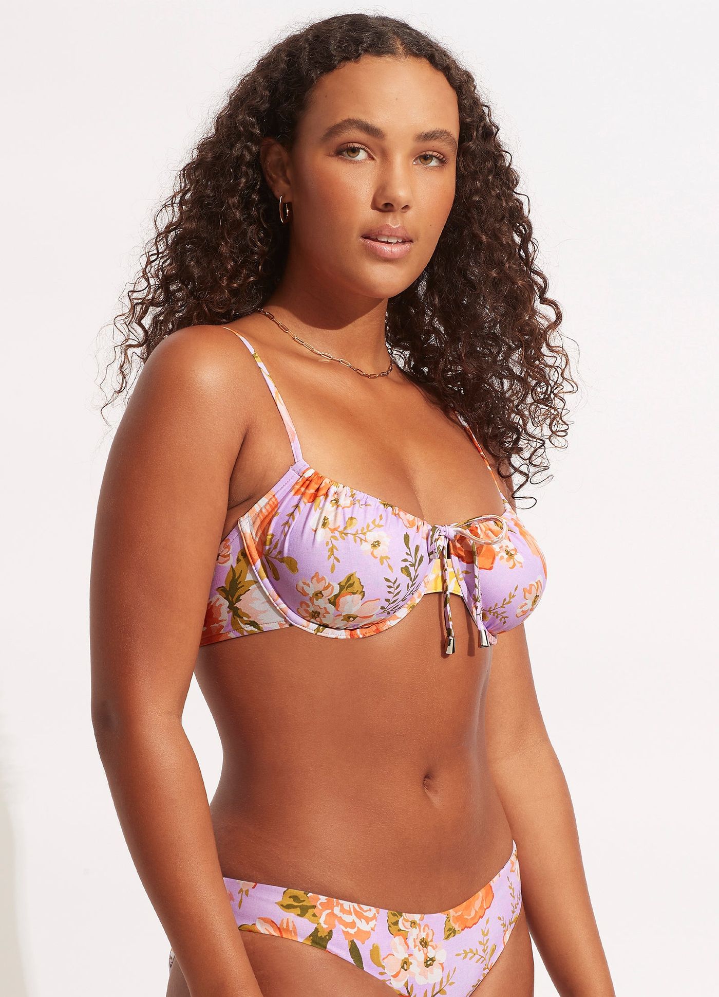 Paradise Garden Underwire Bra - Lilac - Lilac view 3