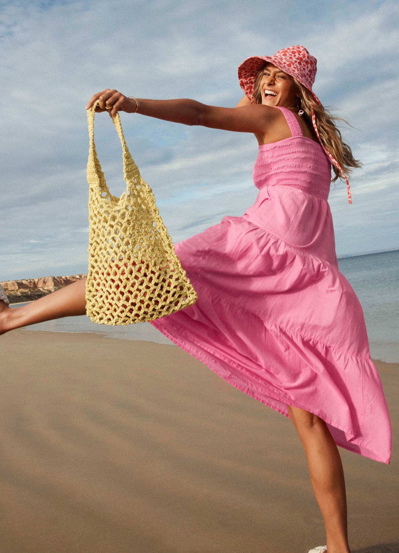 Plaited Rope Tote - Celery - Celery