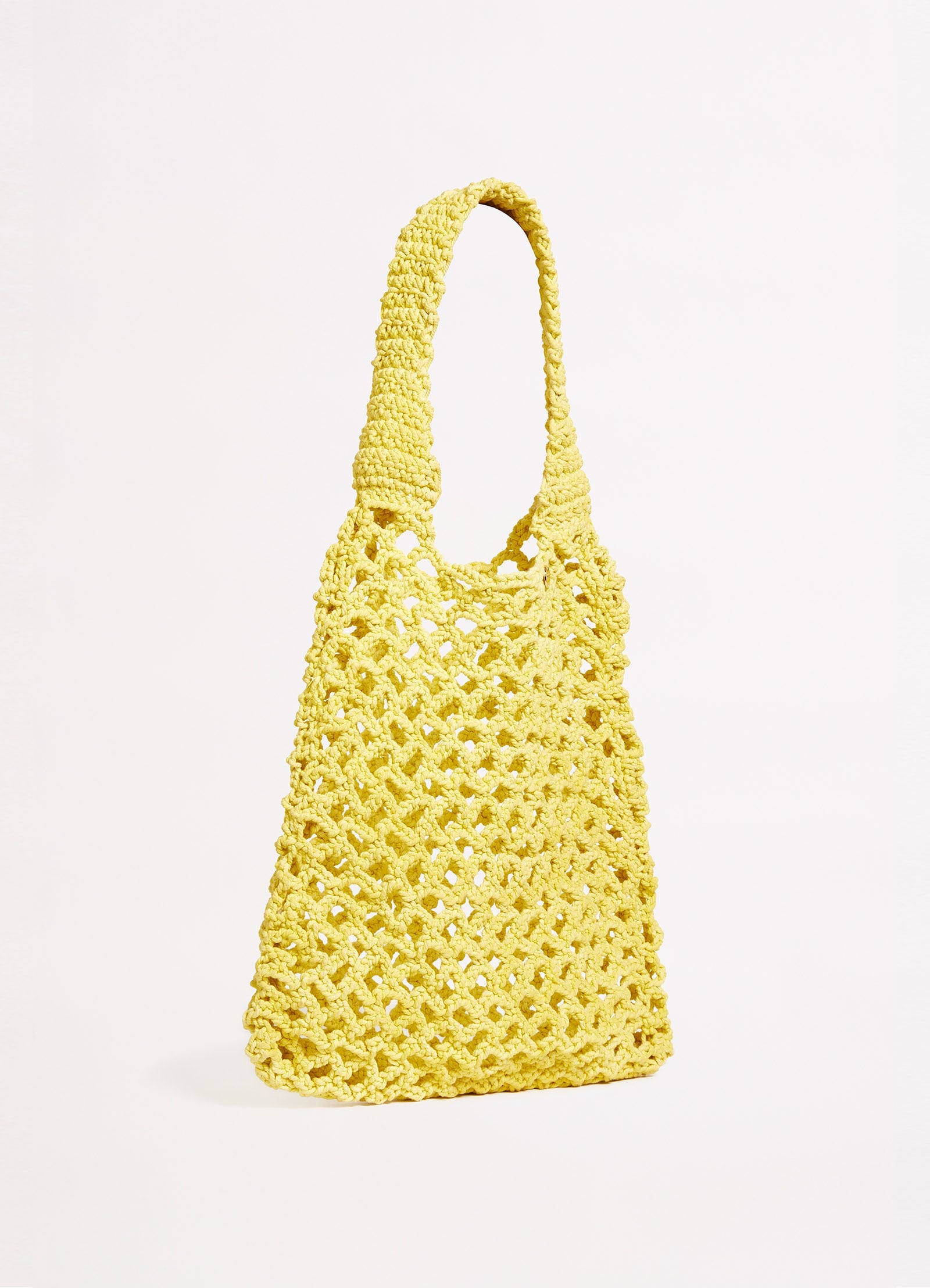 Plaited Rope Tote - Celery - Celery view 3