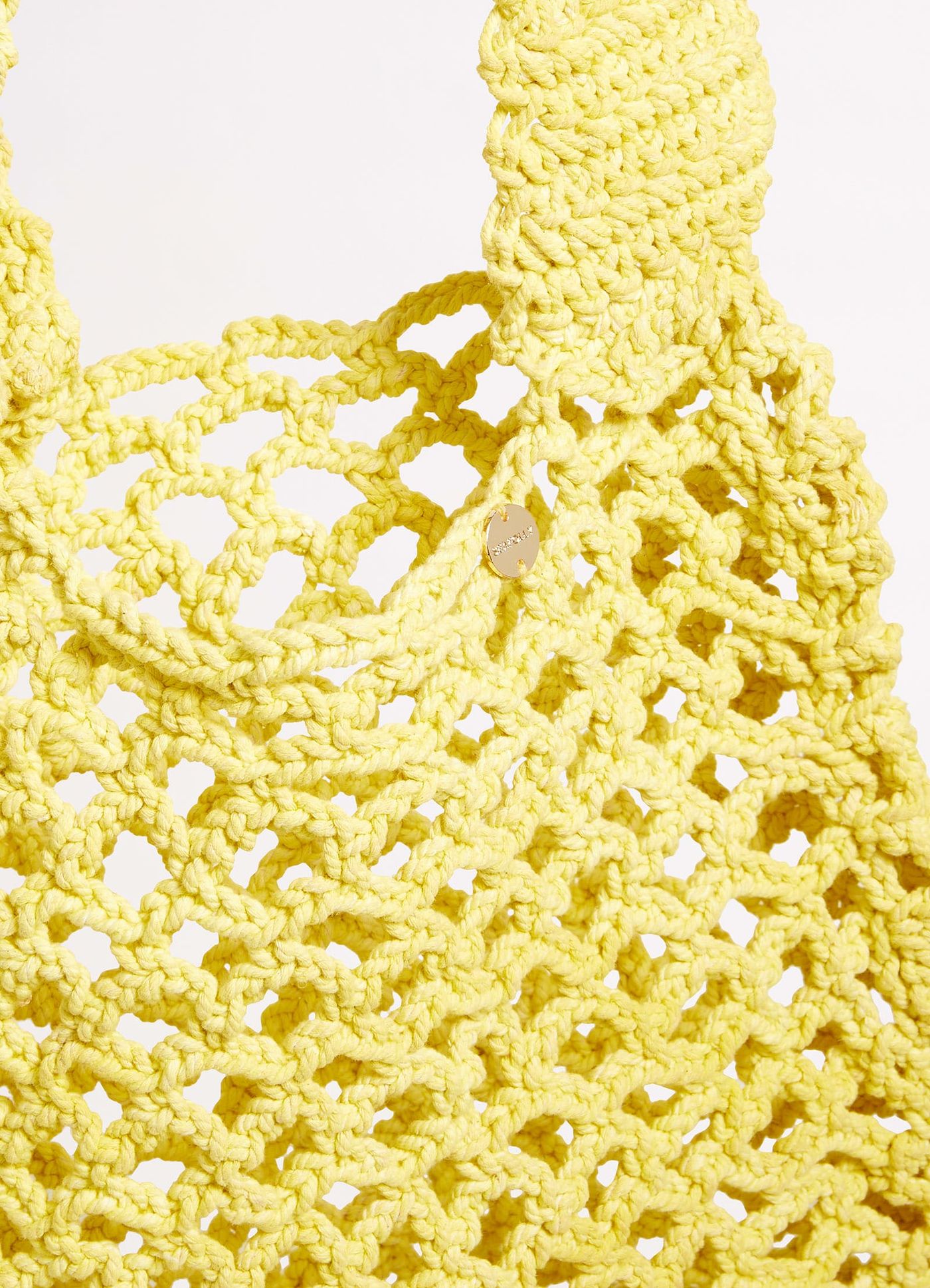 Plaited Rope Tote - Celery - Celery view 5