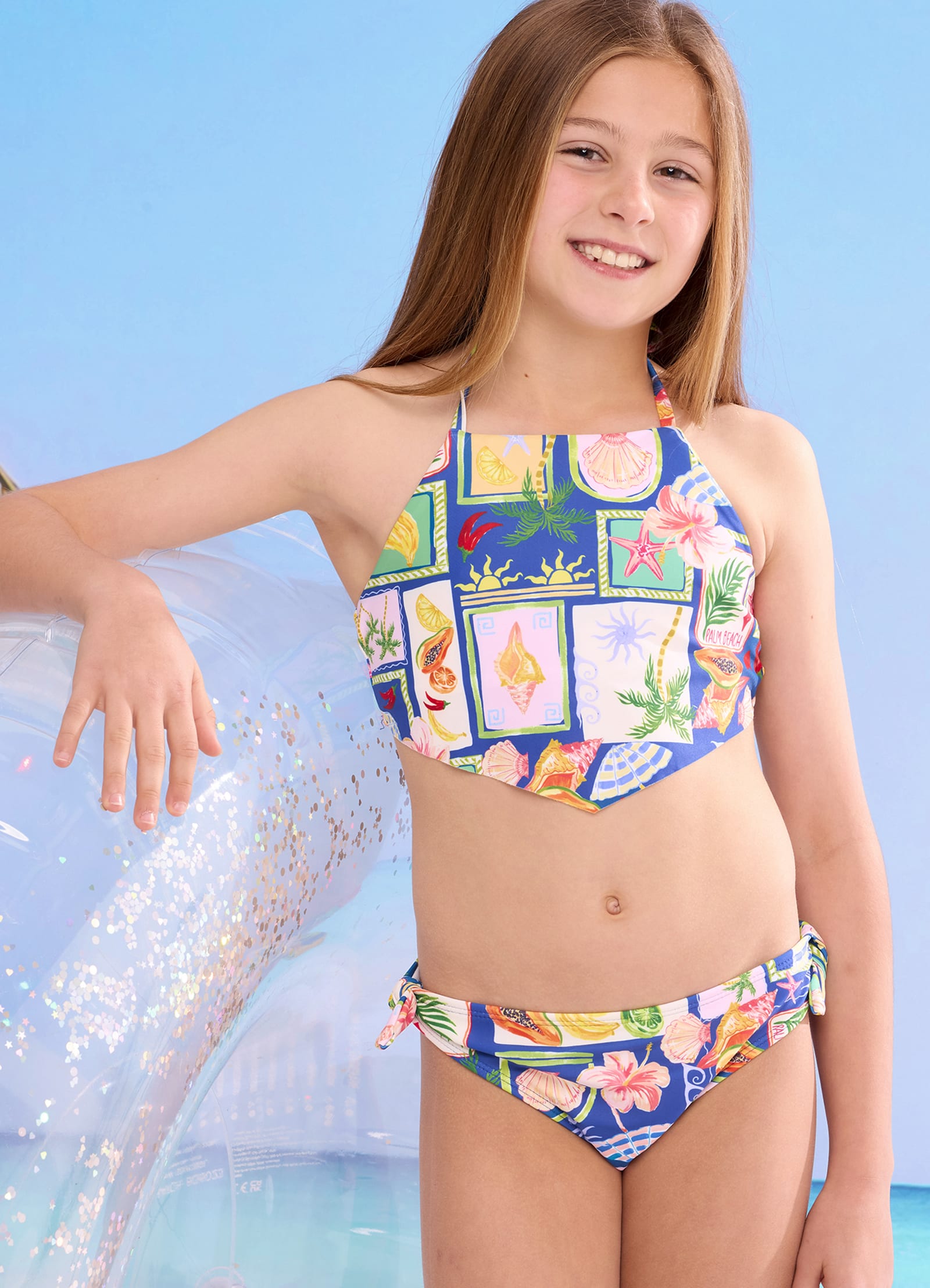 Postcards Scarf Bikini Set - Postcards - Postcards