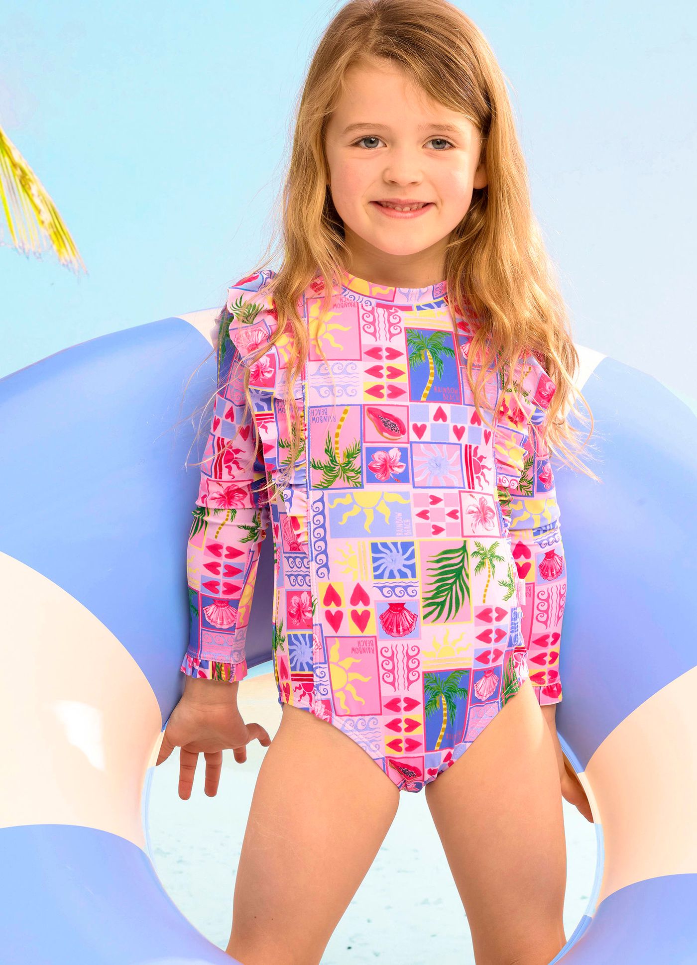 Rainbow Beach Frill Sunsuit - - Rainbow Beach