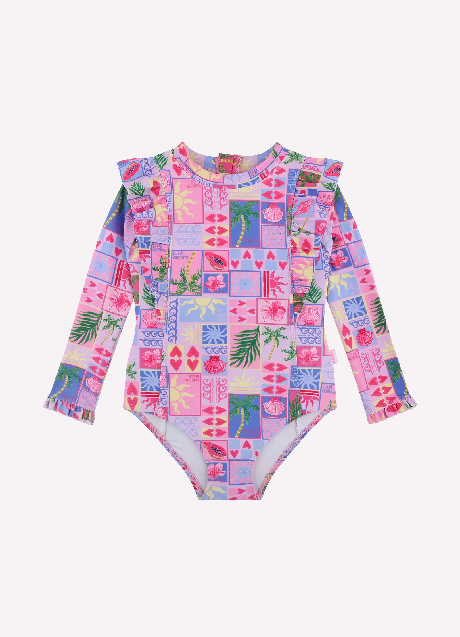 Rainbow Beach Frill Sunsuit - - Rainbow Beach view 2