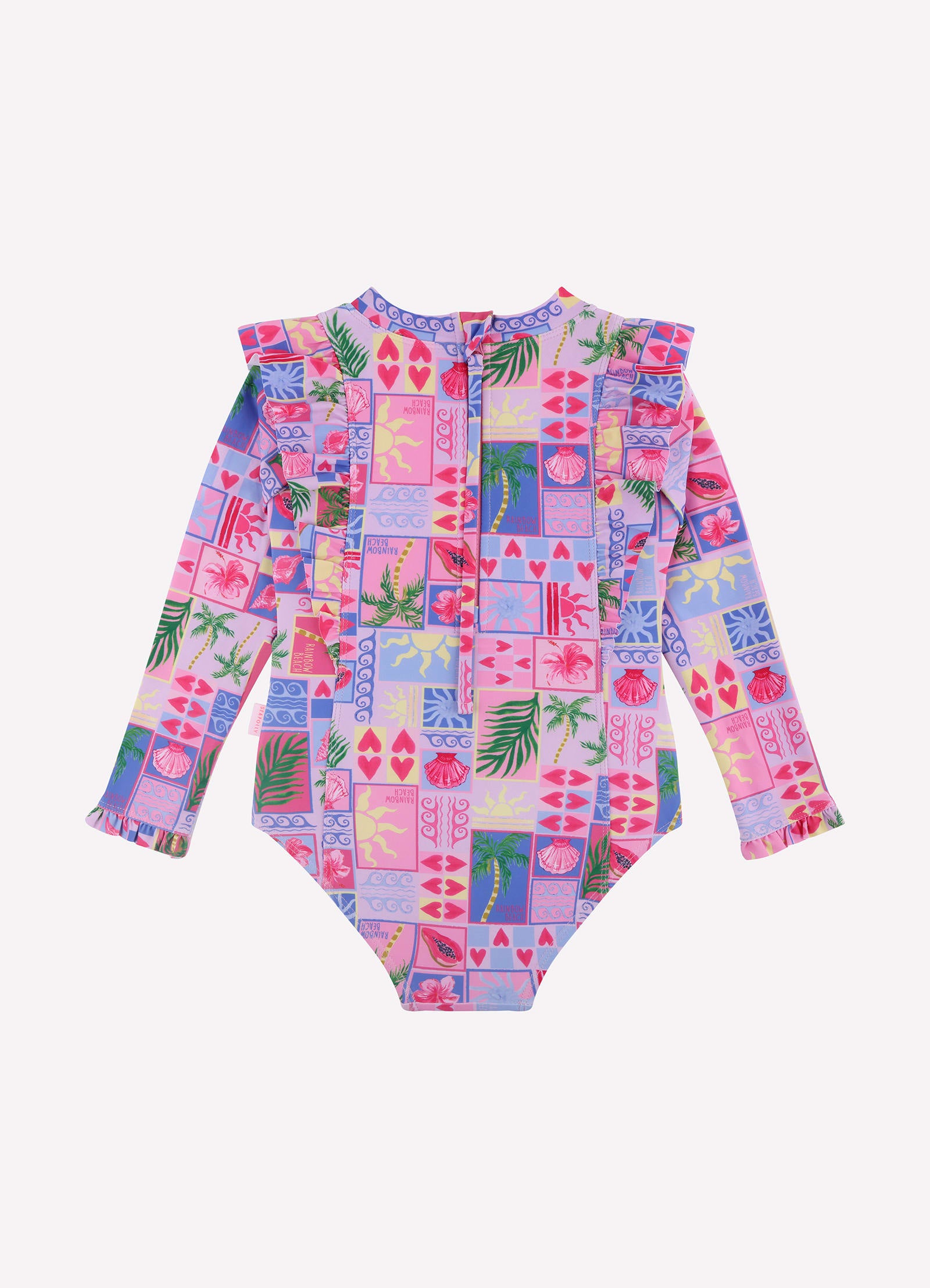 Rainbow Beach Frill Sunsuit - - Rainbow Beach view 3
