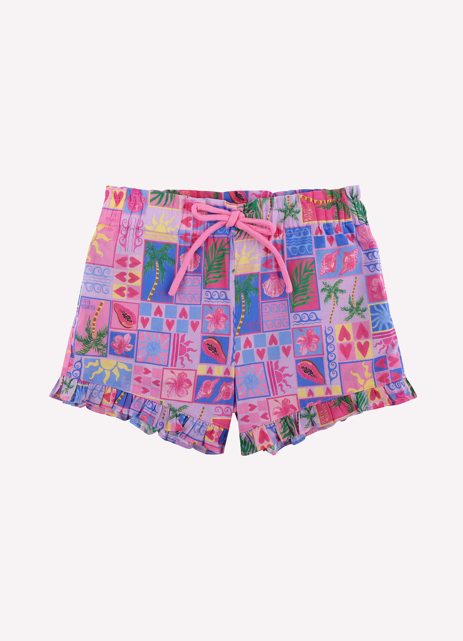 Rainbow Beach Yardage Frill Shorts - Rainbow Beach - Rainbow Beach view 2