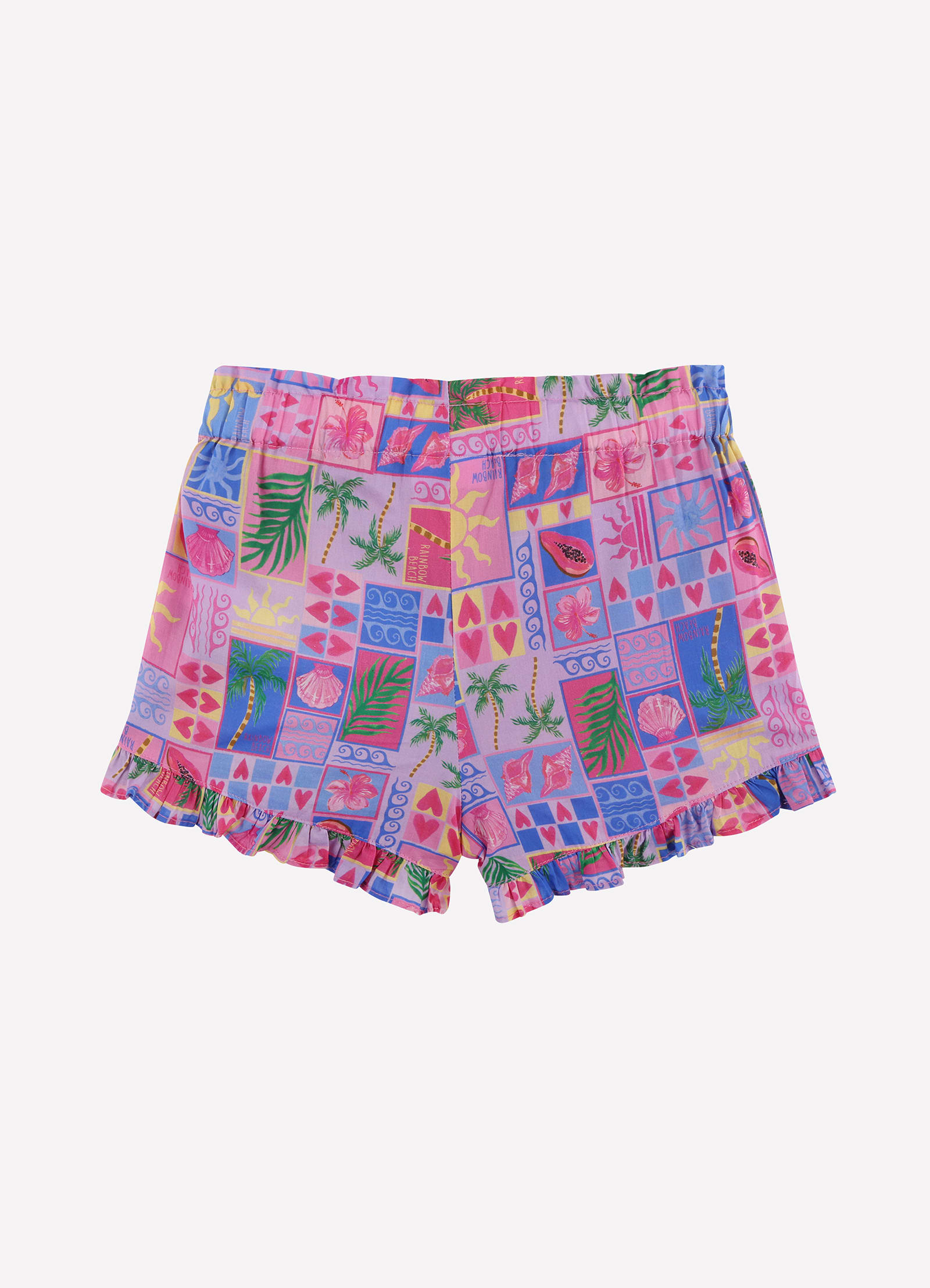 Rainbow Beach Yardage Frill Shorts - Rainbow Beach - Rainbow Beach view 3