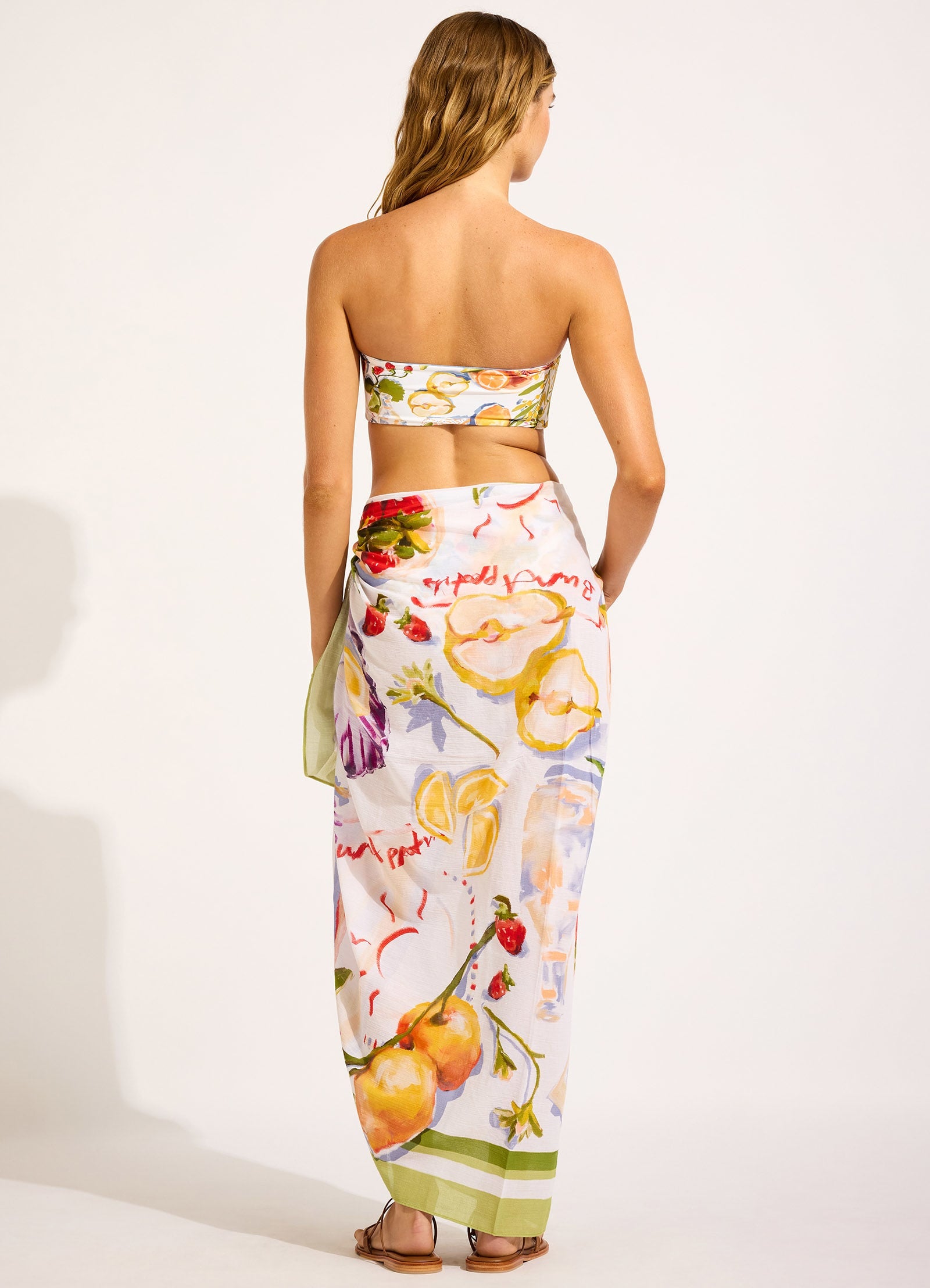 Riviera Coast Sarong - Sage view 3