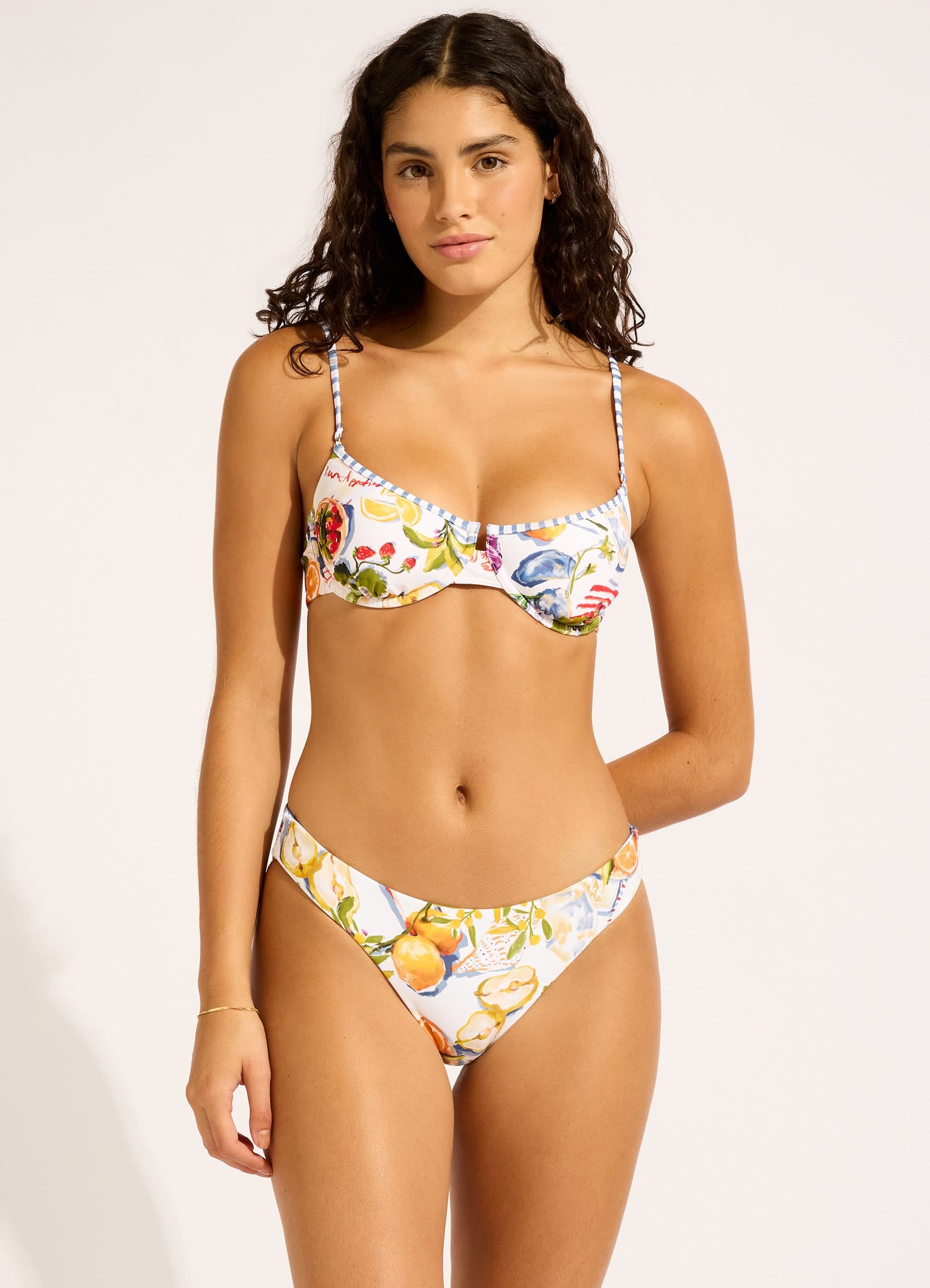 Riviera Coast Underwire Bikini Top - White
