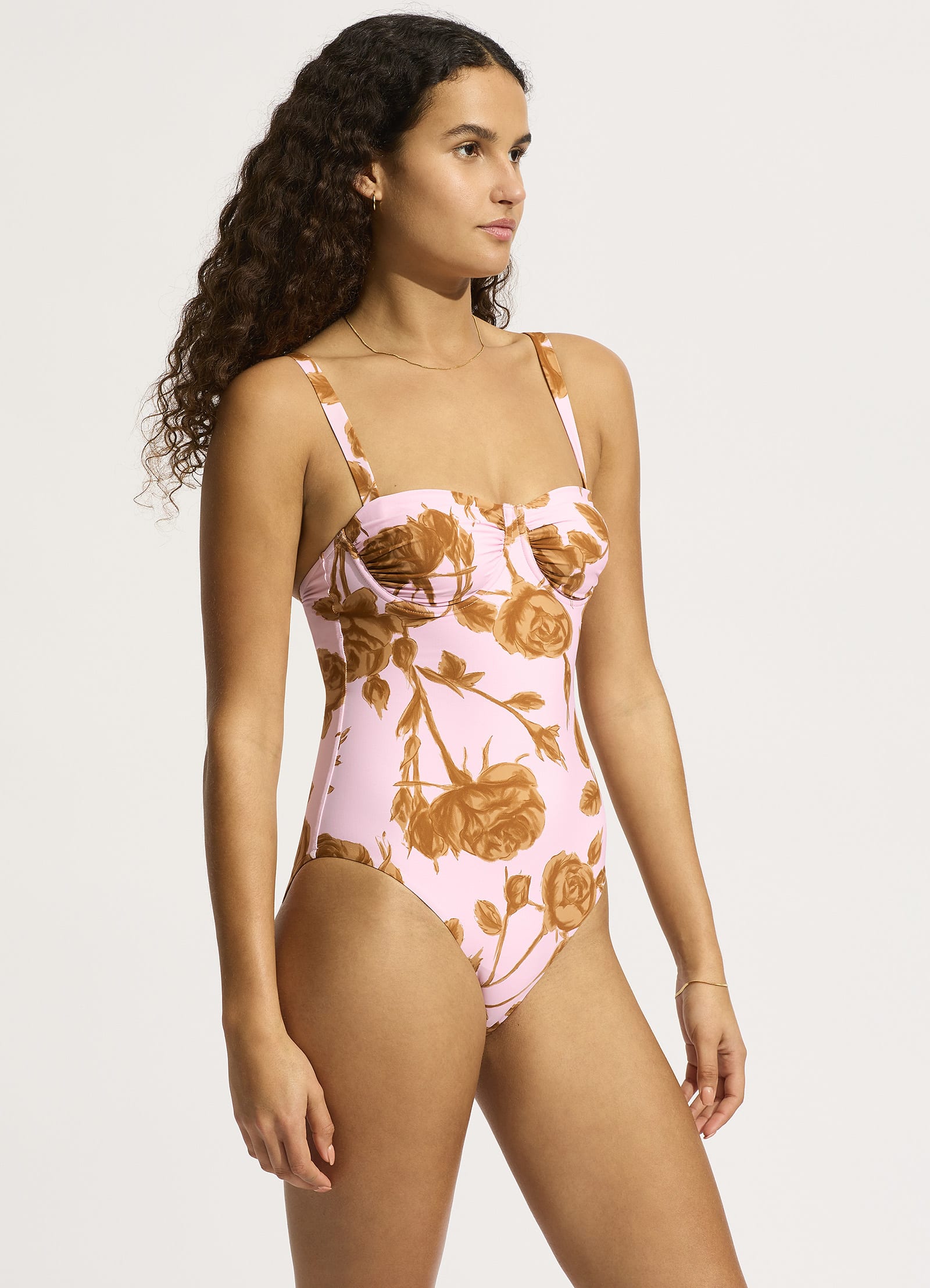 Rococo Ruched Underwire One Piece - Blossom - Blossom view 2