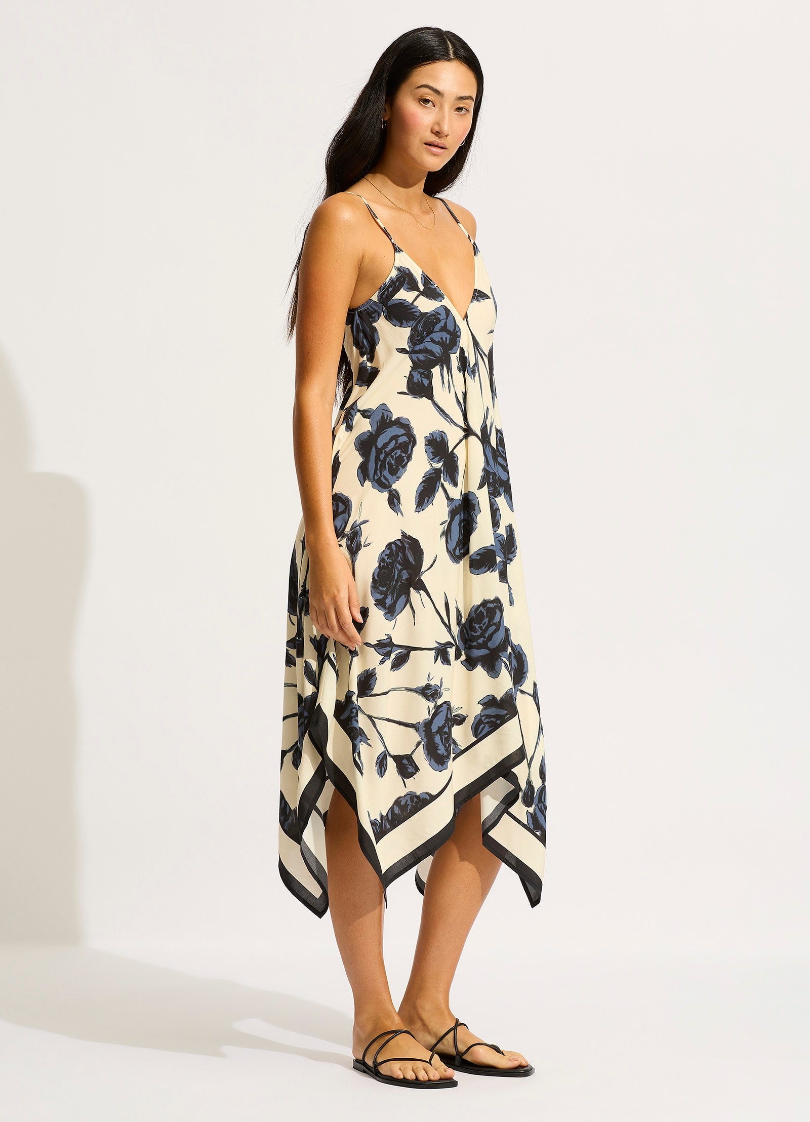 Rococo Scarf Dress - Black - Black view 2
