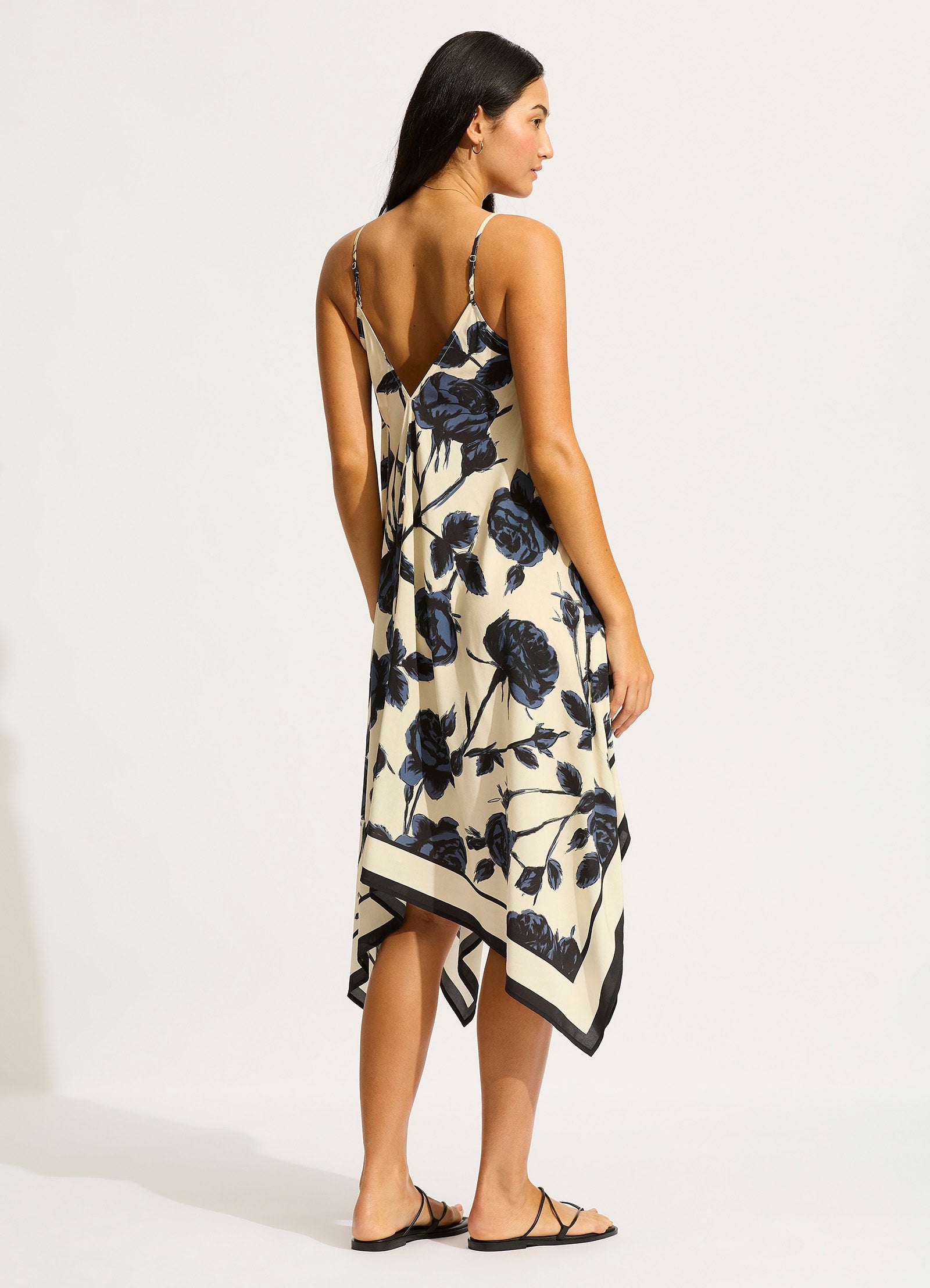 Rococo Scarf Dress - Black - Black view 3