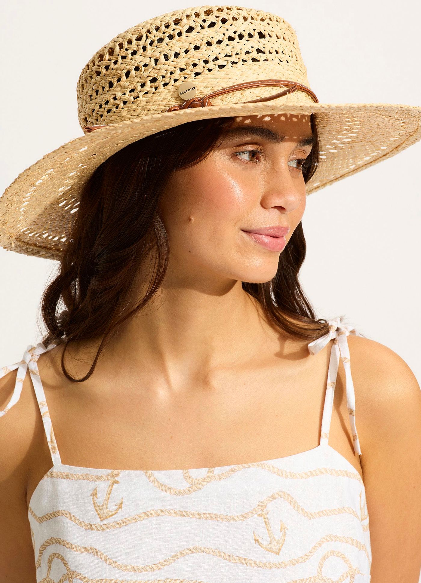 Savona Boater Hat - Natural - Natural