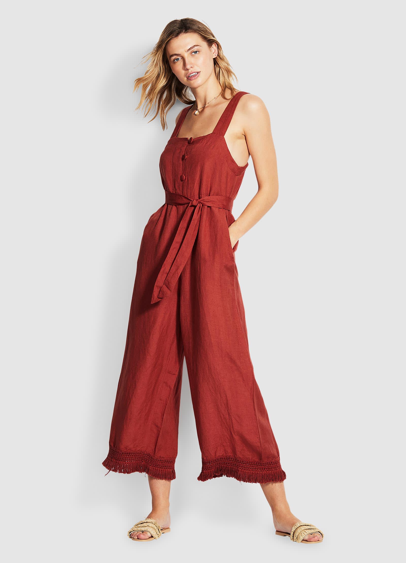 Scarlet Jumpsuit - Rust - Rust