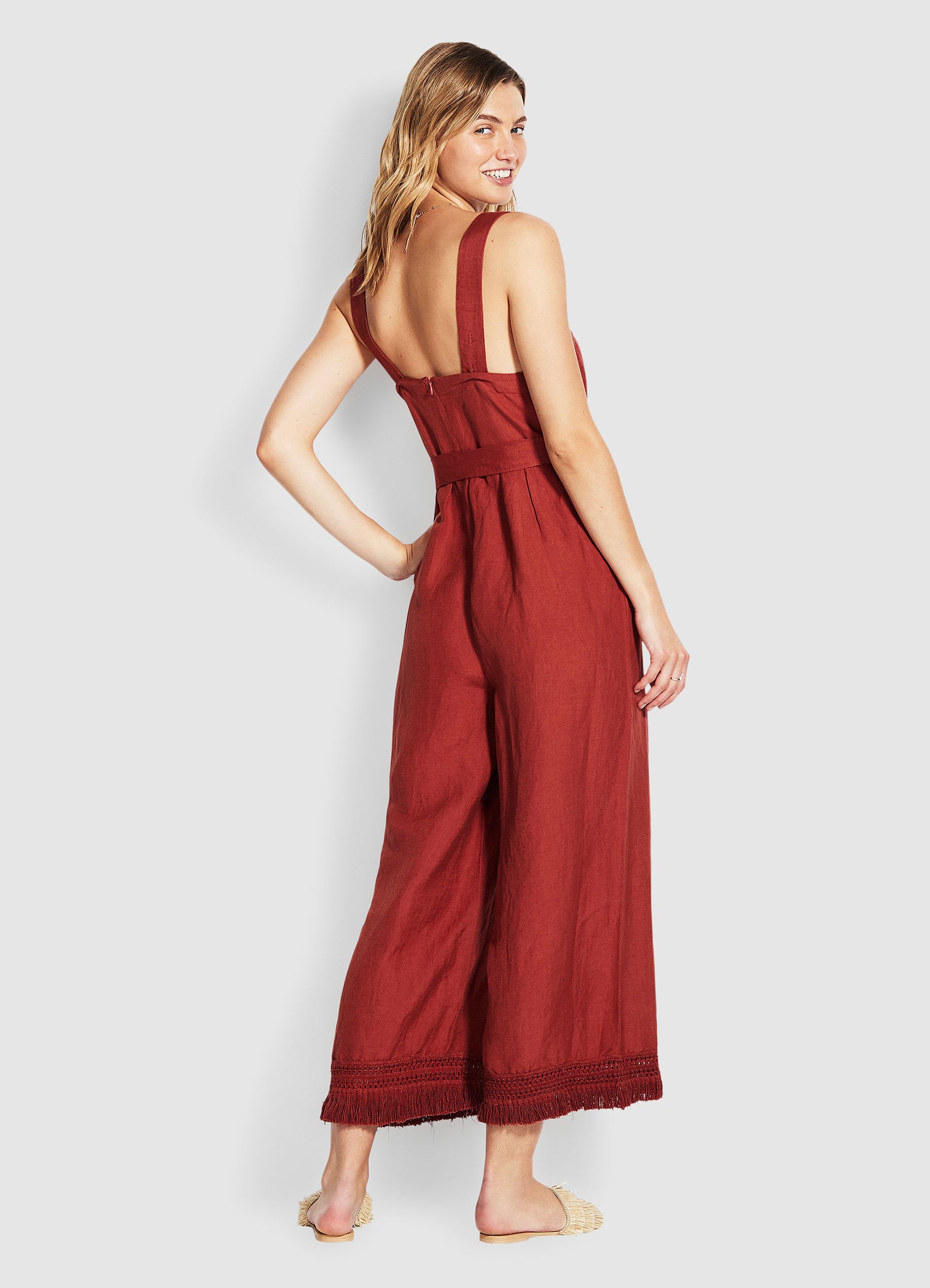 Scarlet Jumpsuit - Rust - Rust view 2